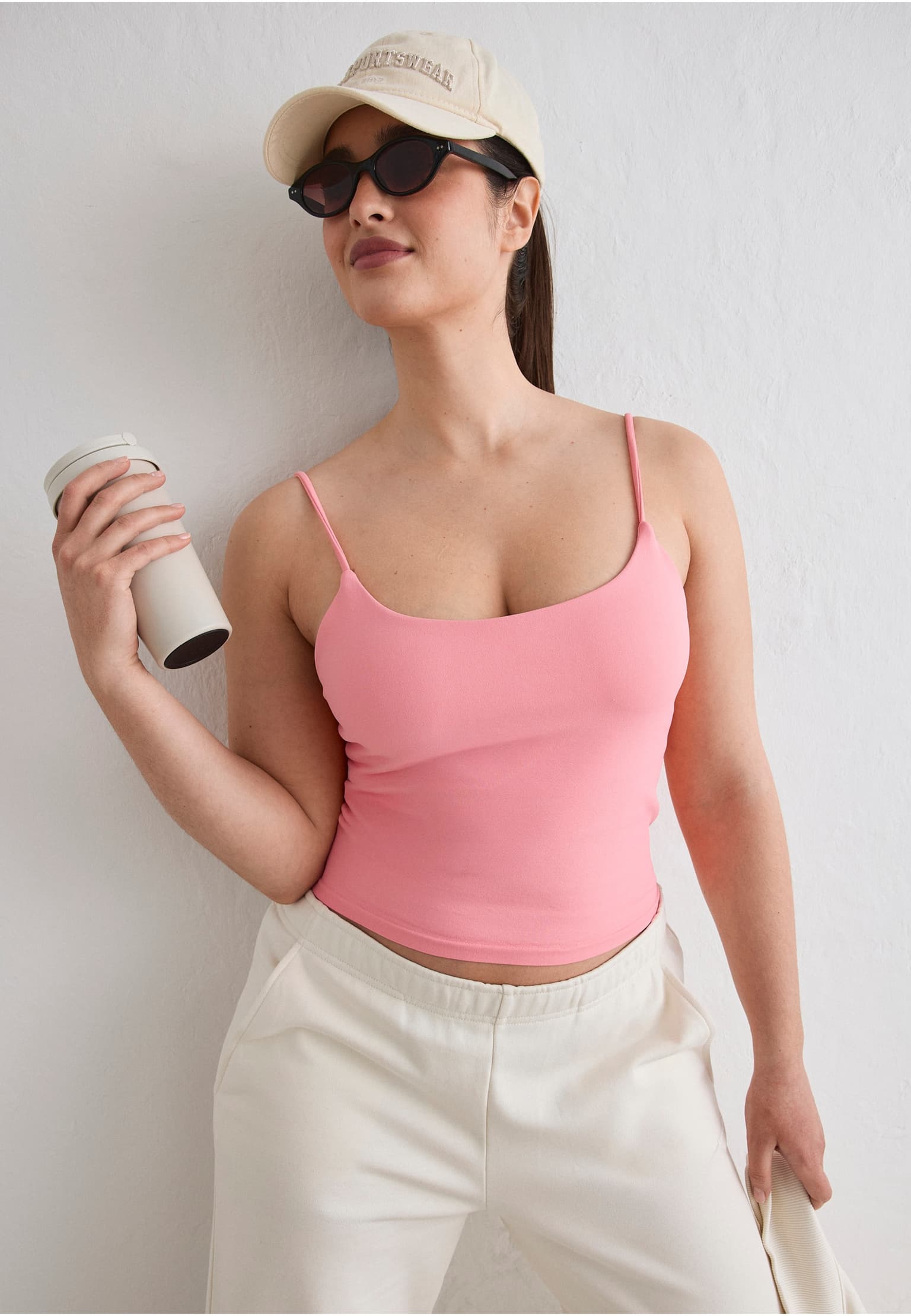 aimn Shape Seamless Strap Singlet