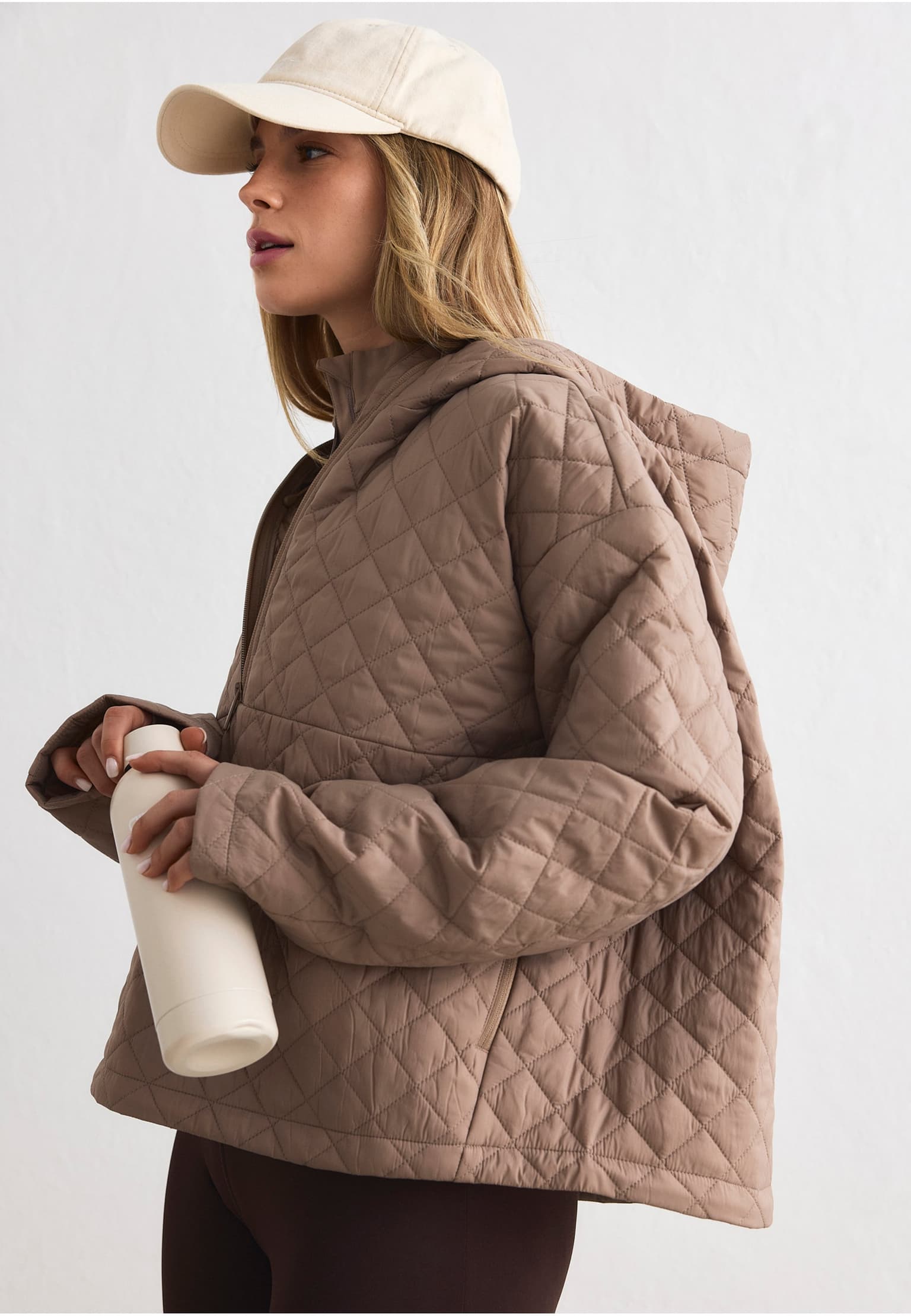 aimn Cropped Quilted Anorak – Bild 3
