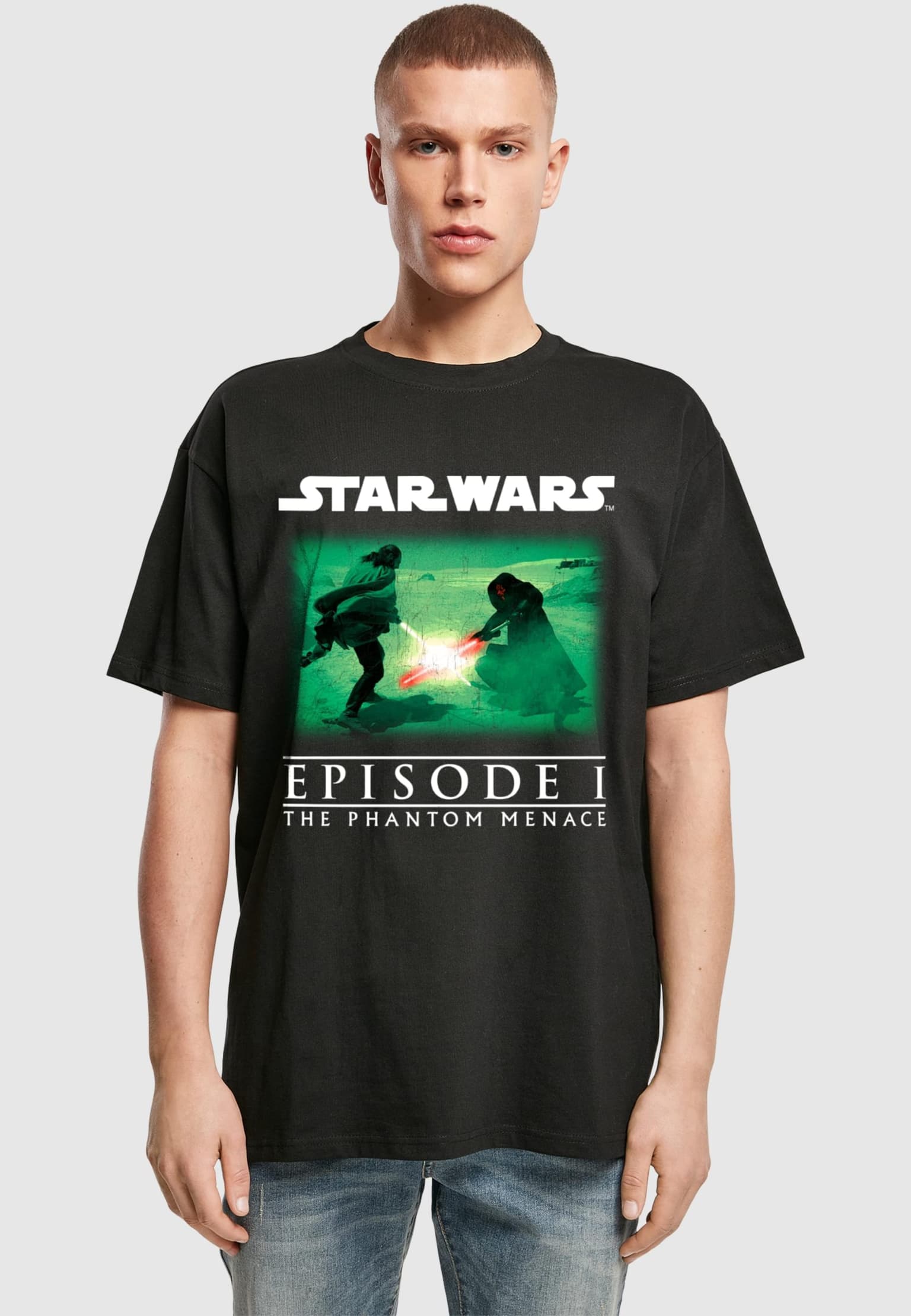Merchcode Star Wars Quaigon vs Darth Maul Tee