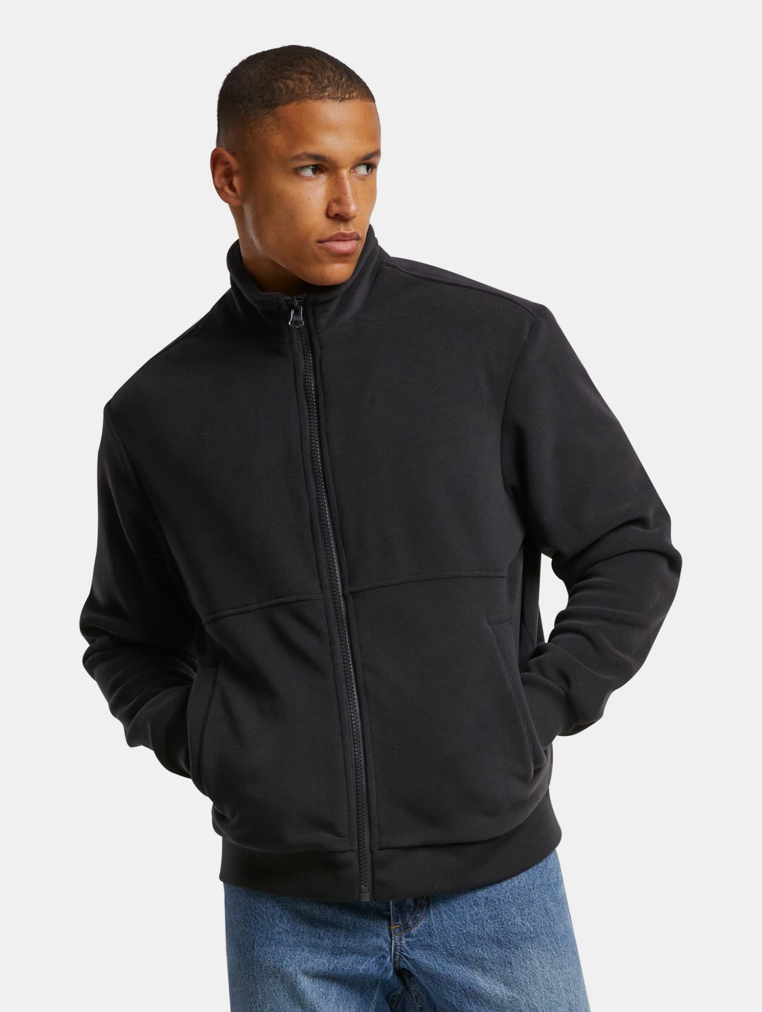 Urban Classics Colour Block Polar Fleece Übergangsjacke