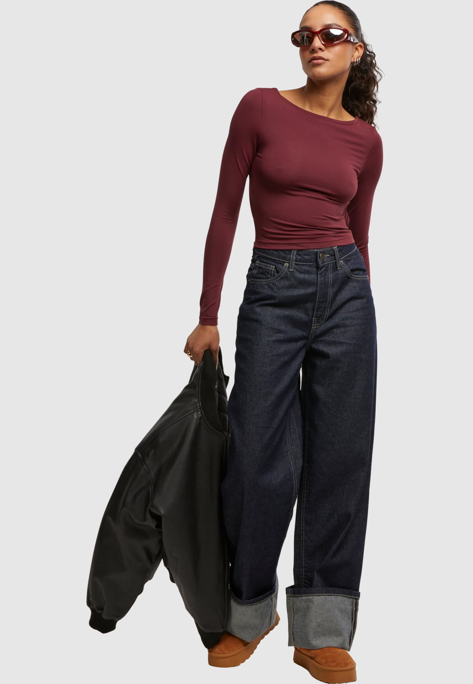 Urban Classics Ladies Slim Fit Longsleeve – Bild 4