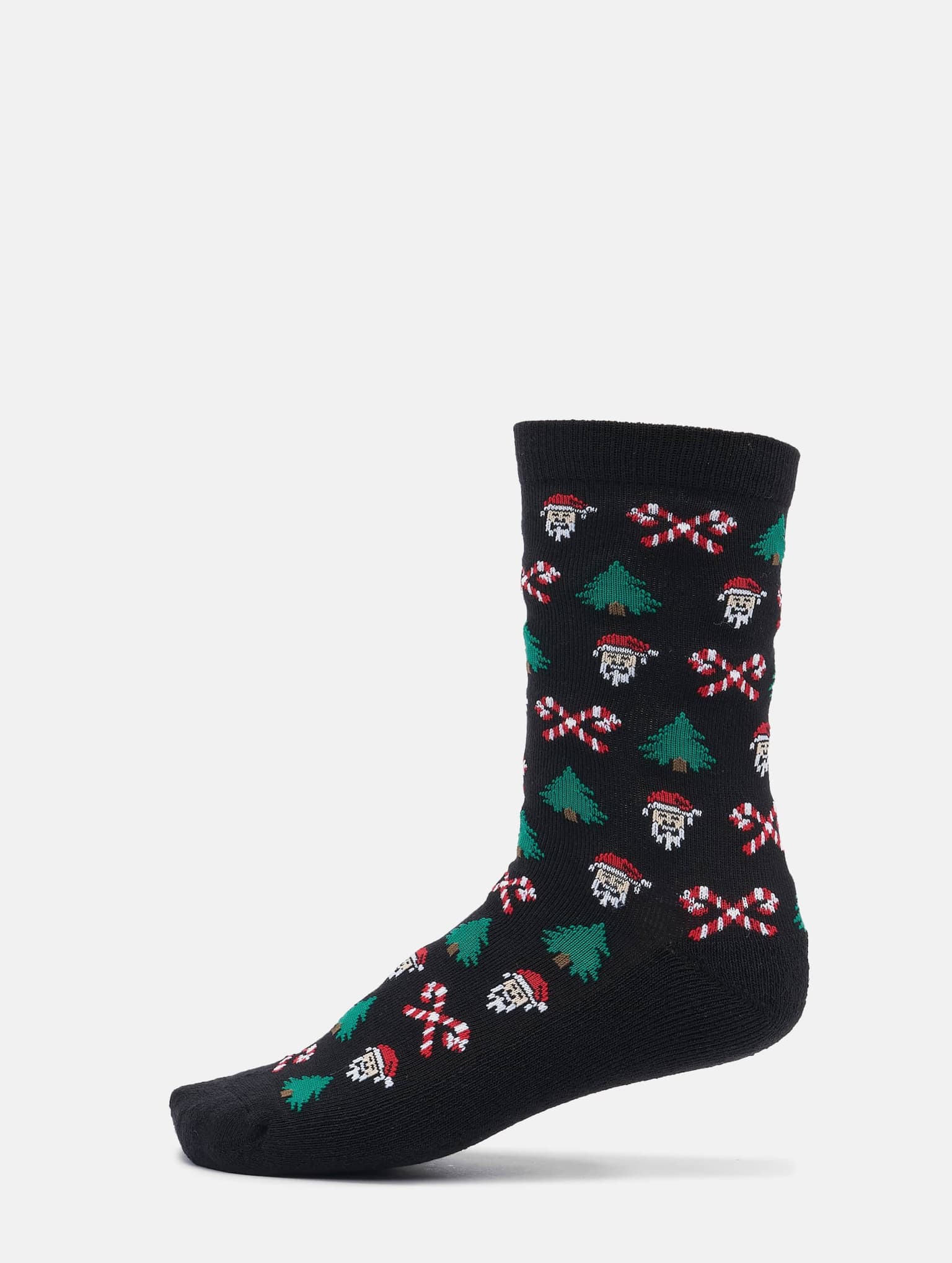 Urban Classics Grumpy Santa Christmas Socks 3-Pack – Bild 2