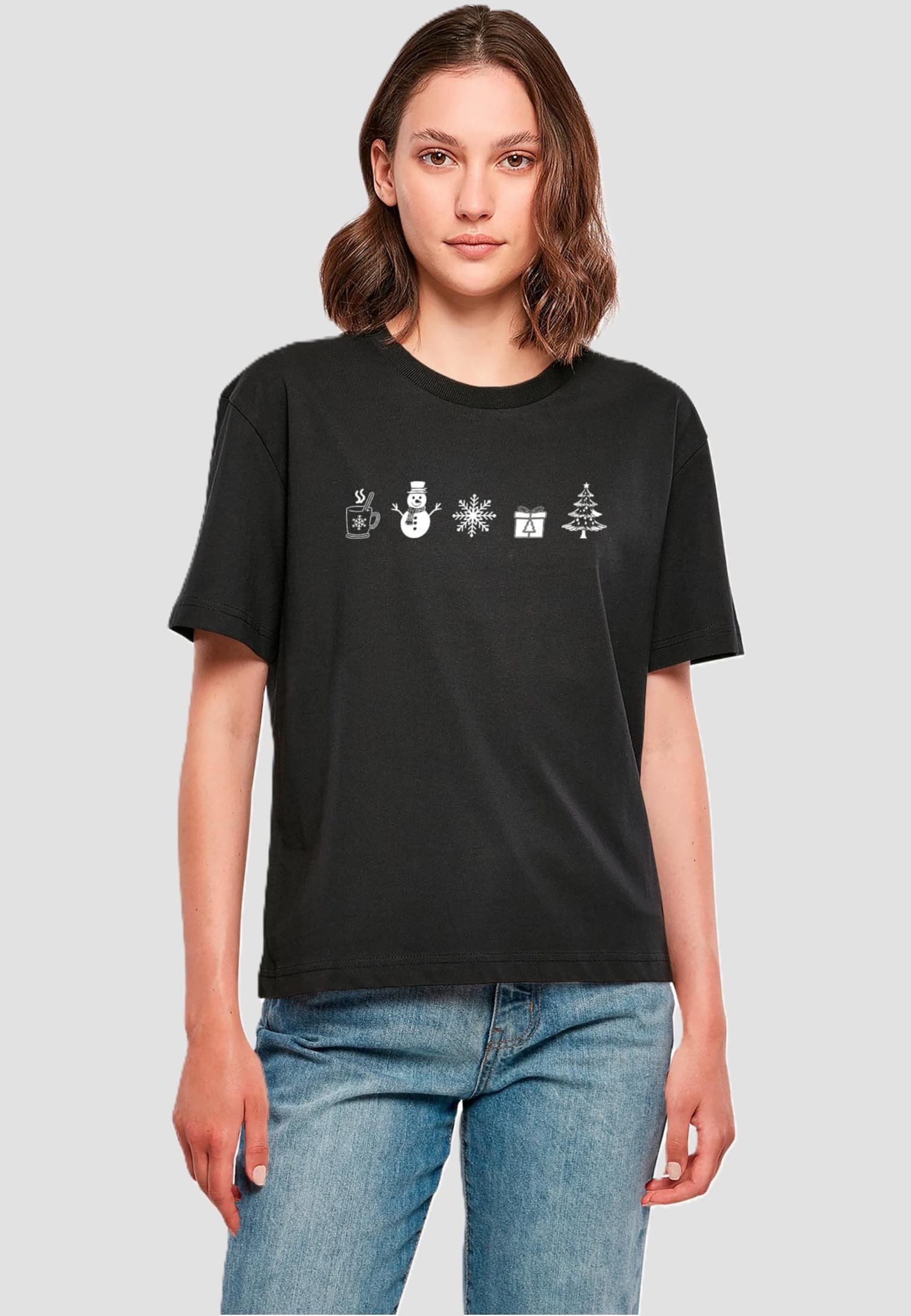 Merchcode Ladies Christmas Elements Tee