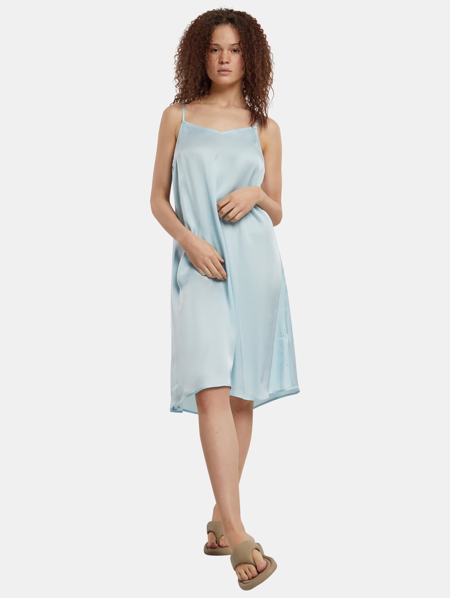Urban Classics Viscose Satin Slip Kleid – Bild 3
