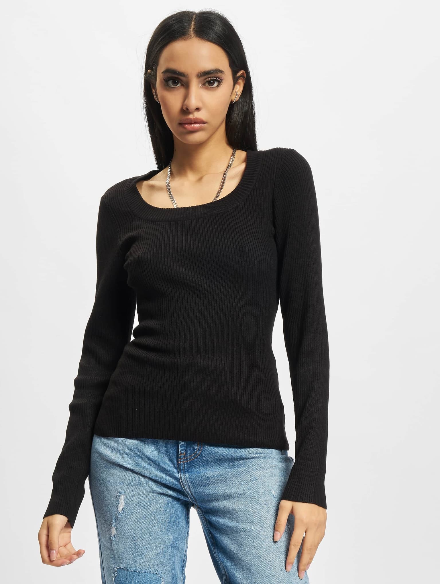 Urban Classics Ladies Wide Neckline Sweater – Bild 3