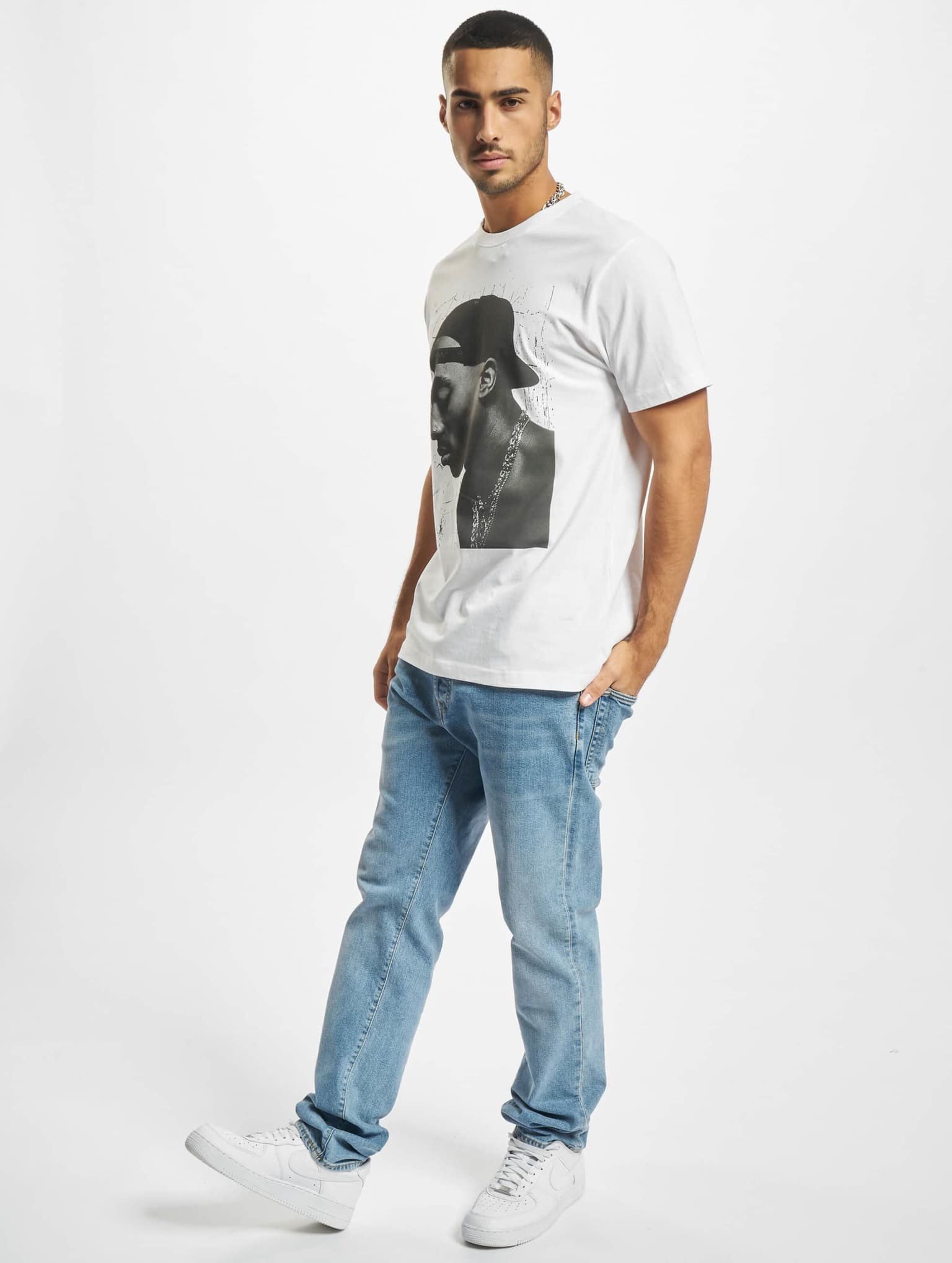 Merchcode Tupac Cracked Background Tee – Bild 4