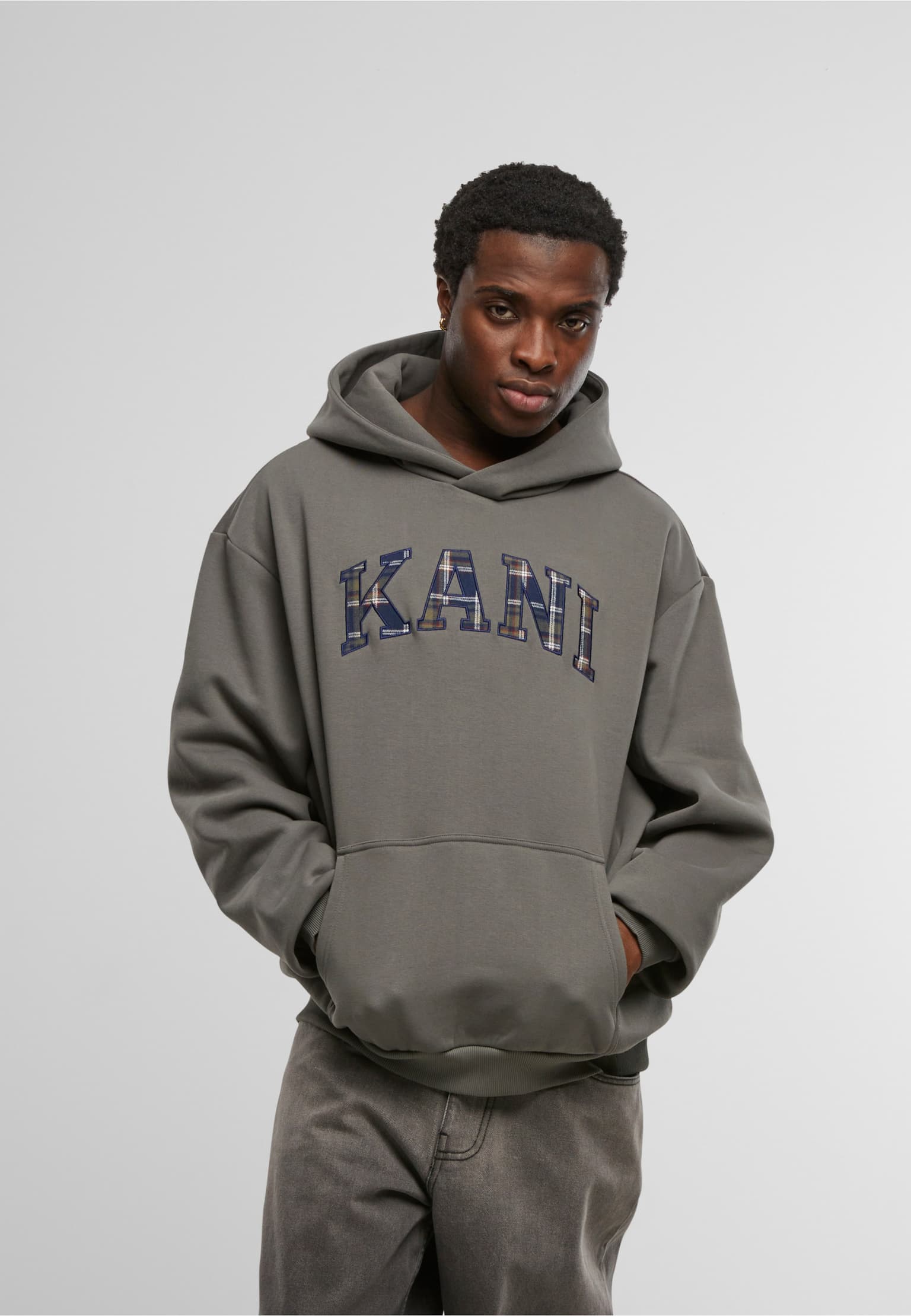 Karl Kani Serif Check Os Hoodie