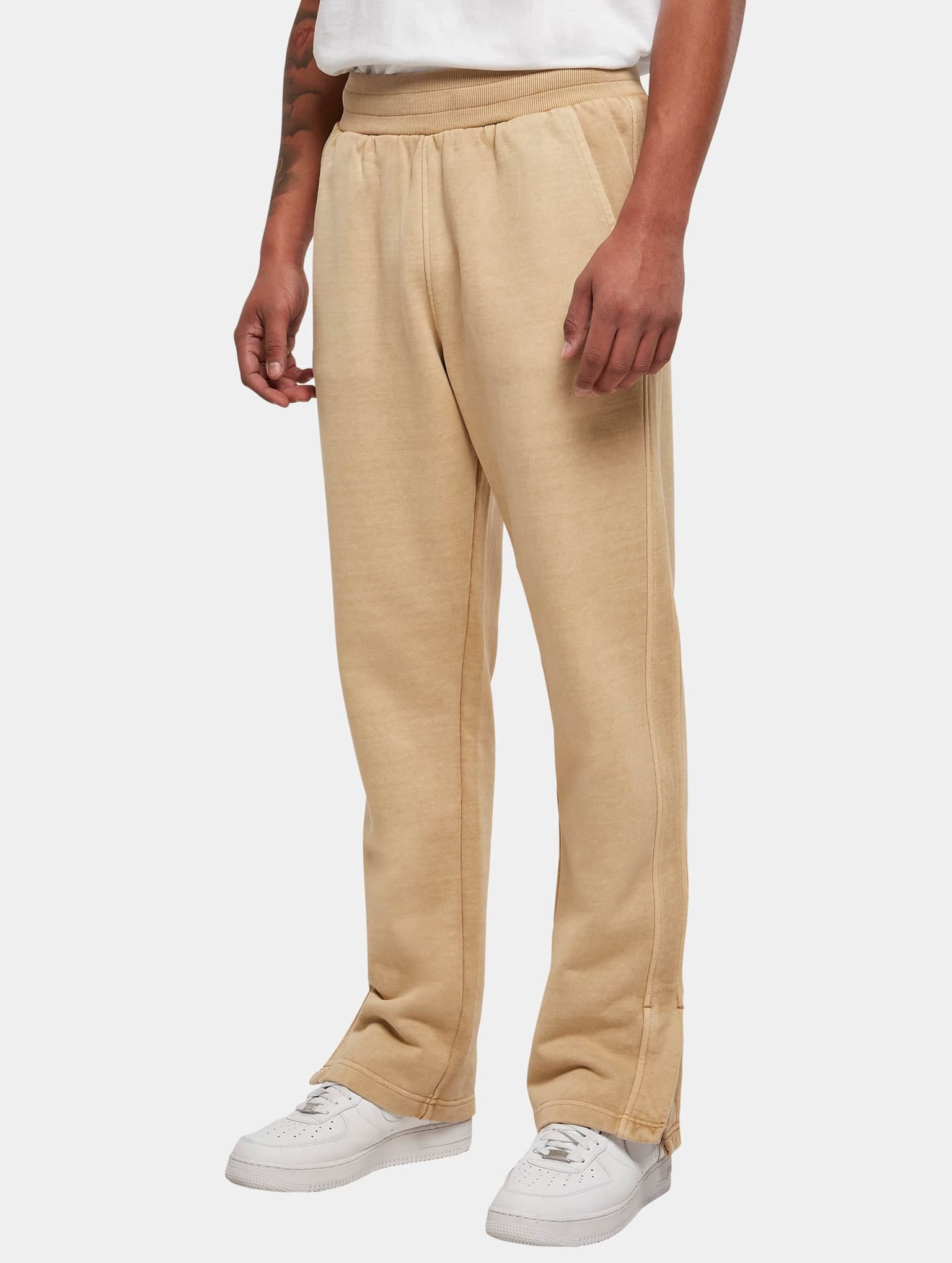 Urban Classics Heavy Terry Garment Dye Slit Sweatpants