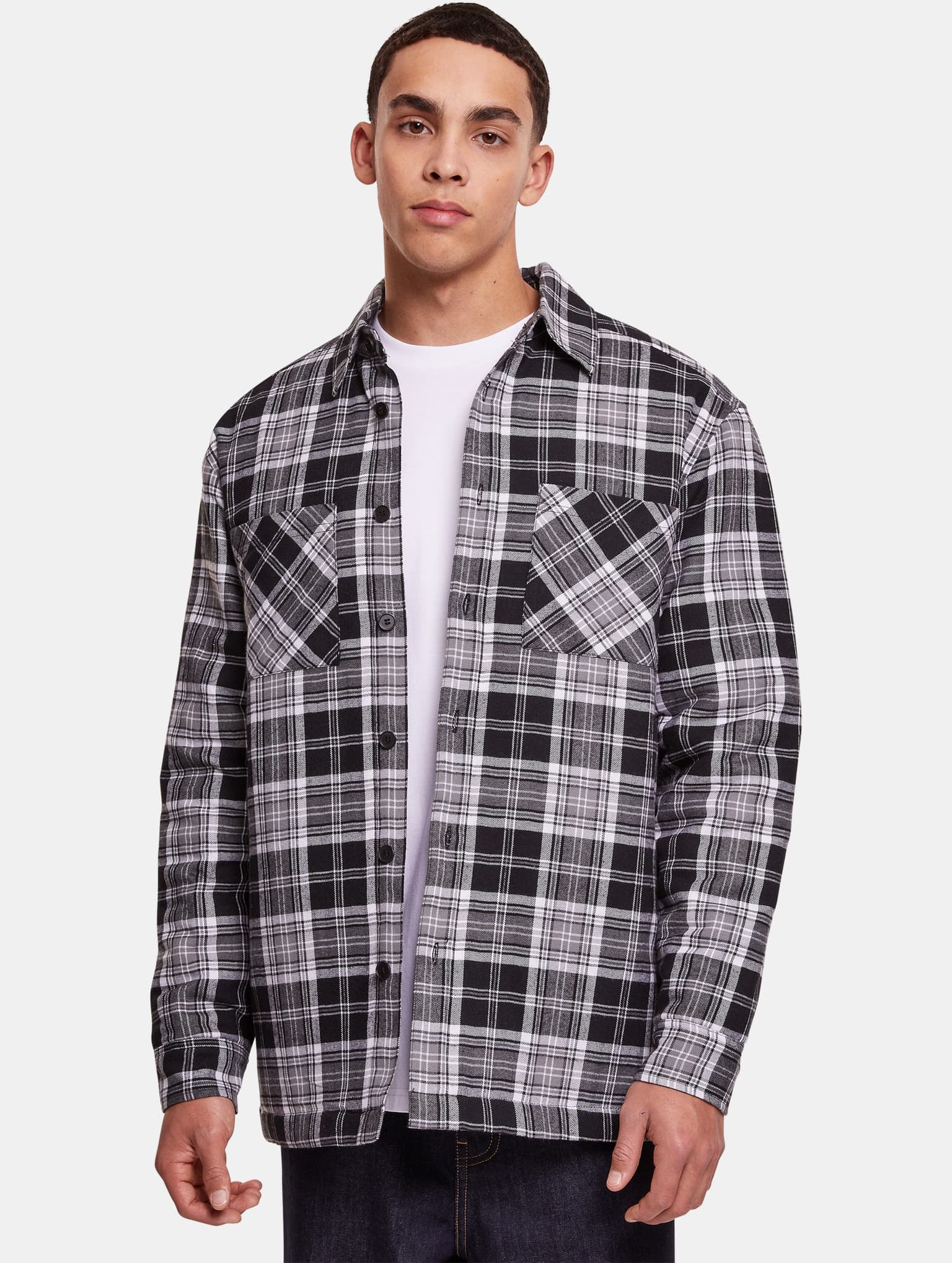 Urban Classics Padded Checked Shirt Jacket
