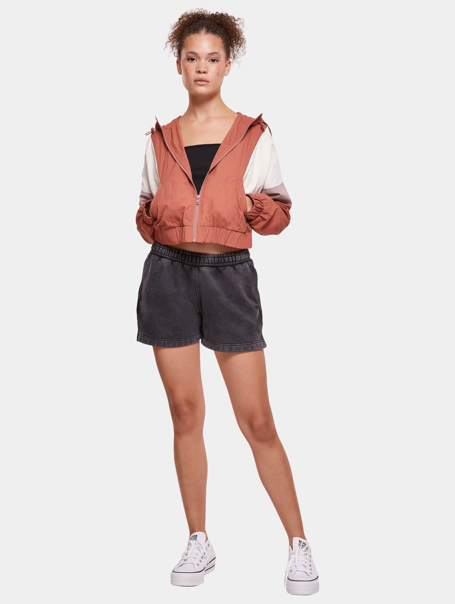 Urban Classics Ladies Short 3-Tone Crinkle Jacket – Bild 3