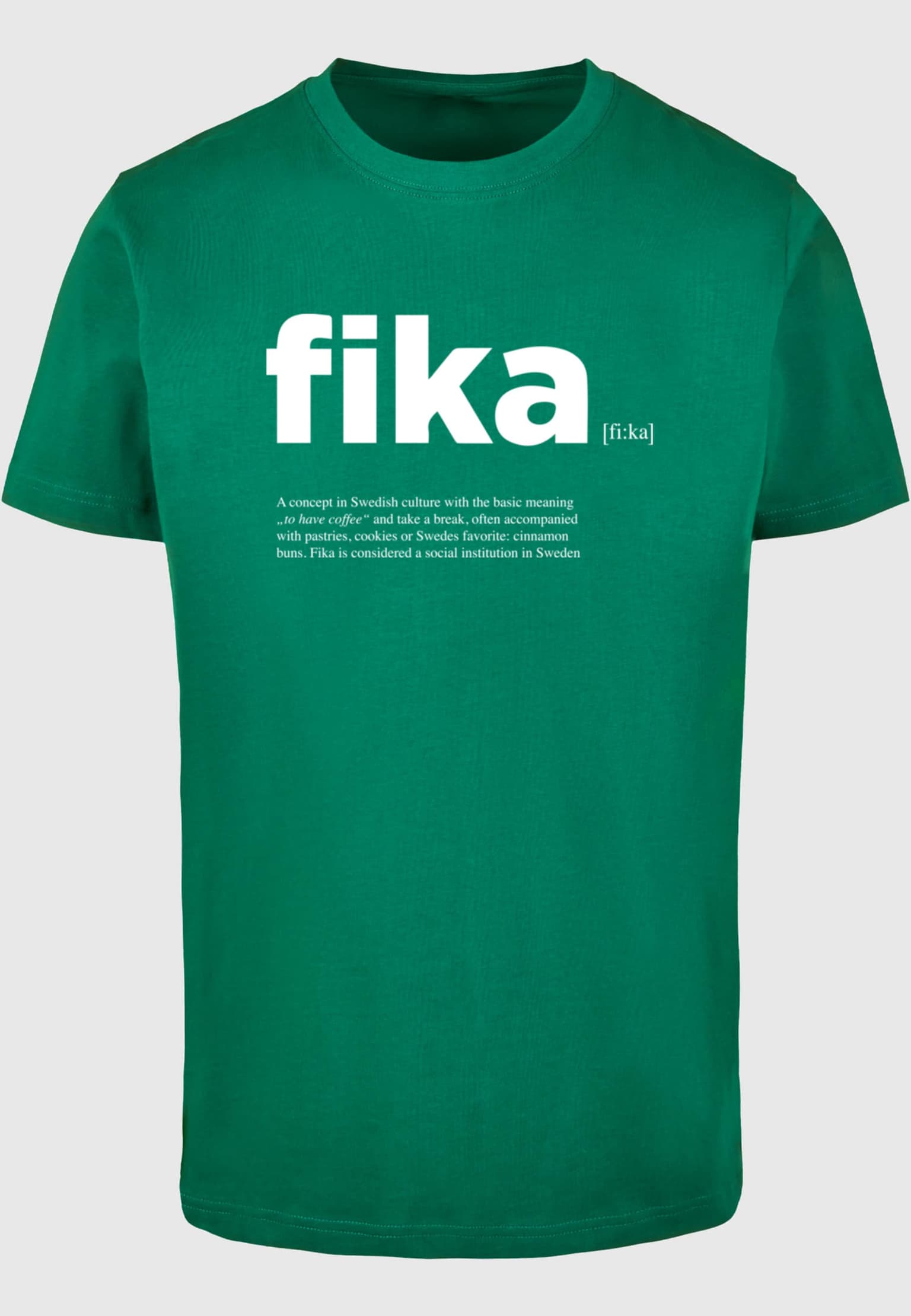 Mister Tee Fika Definition T-Shirt Round Neck – Bild 3