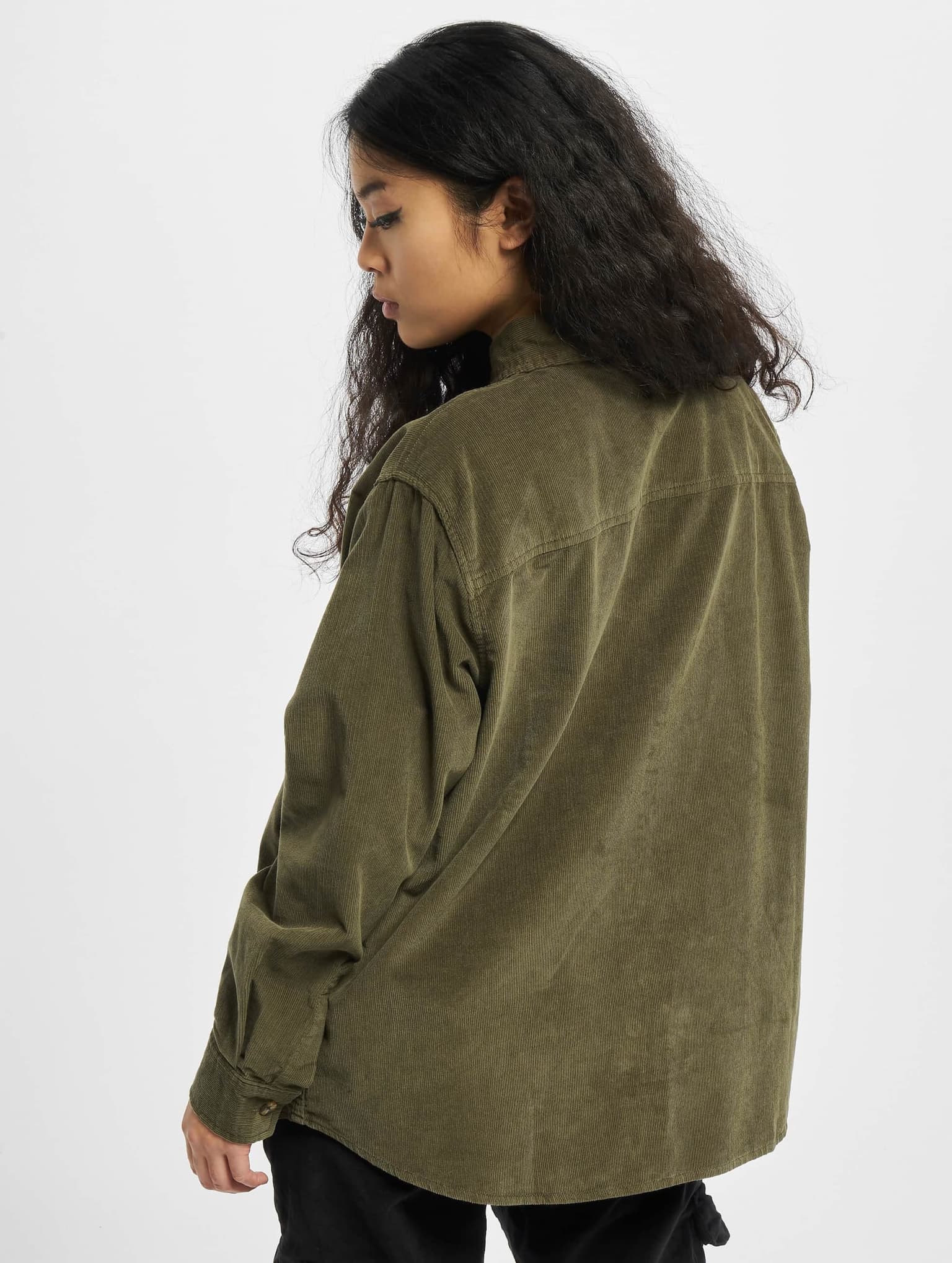 Urban Classics Ladies Corduroy Oversized Shirt – Bild 2