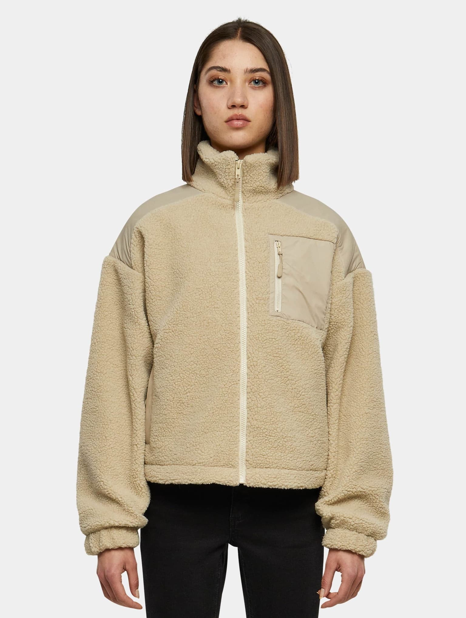Urban Classics Ladies Sherpa Mix Jacket – Bild 3
