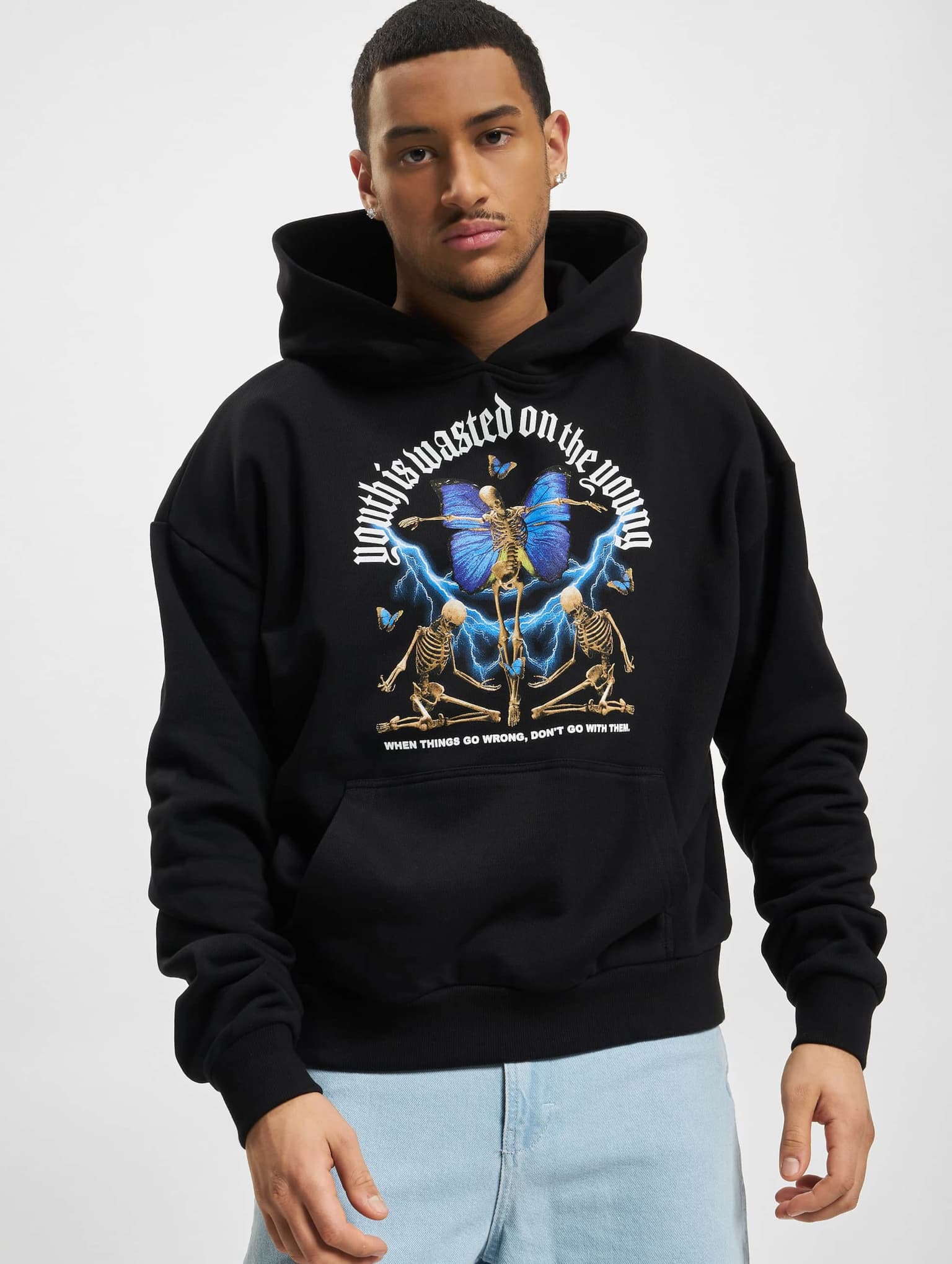 Lost Youth HOODIE BUTTERFLost black
