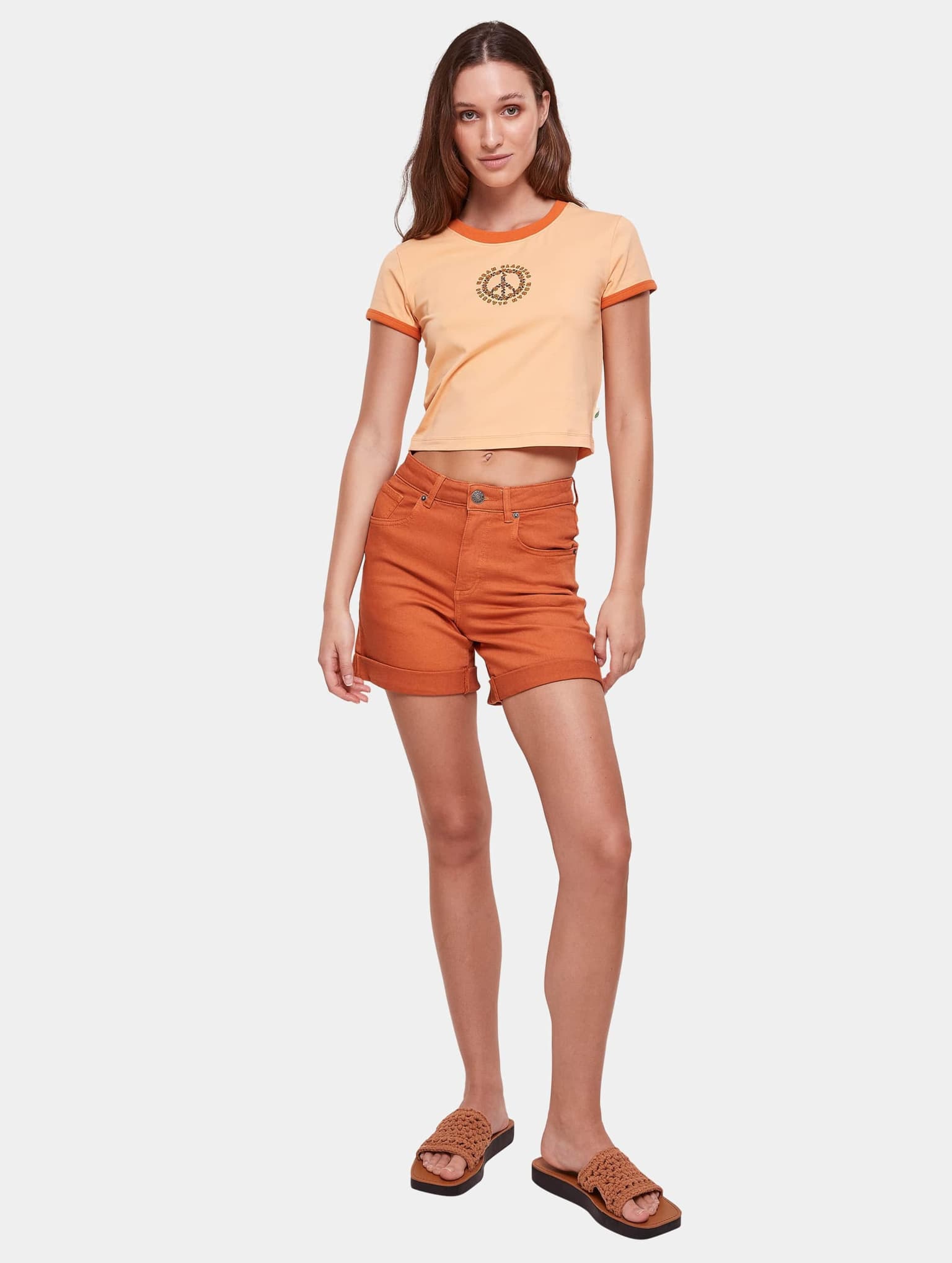 Urban Classics Ladies Stretch Jersey Cropped Tee – Bild 4