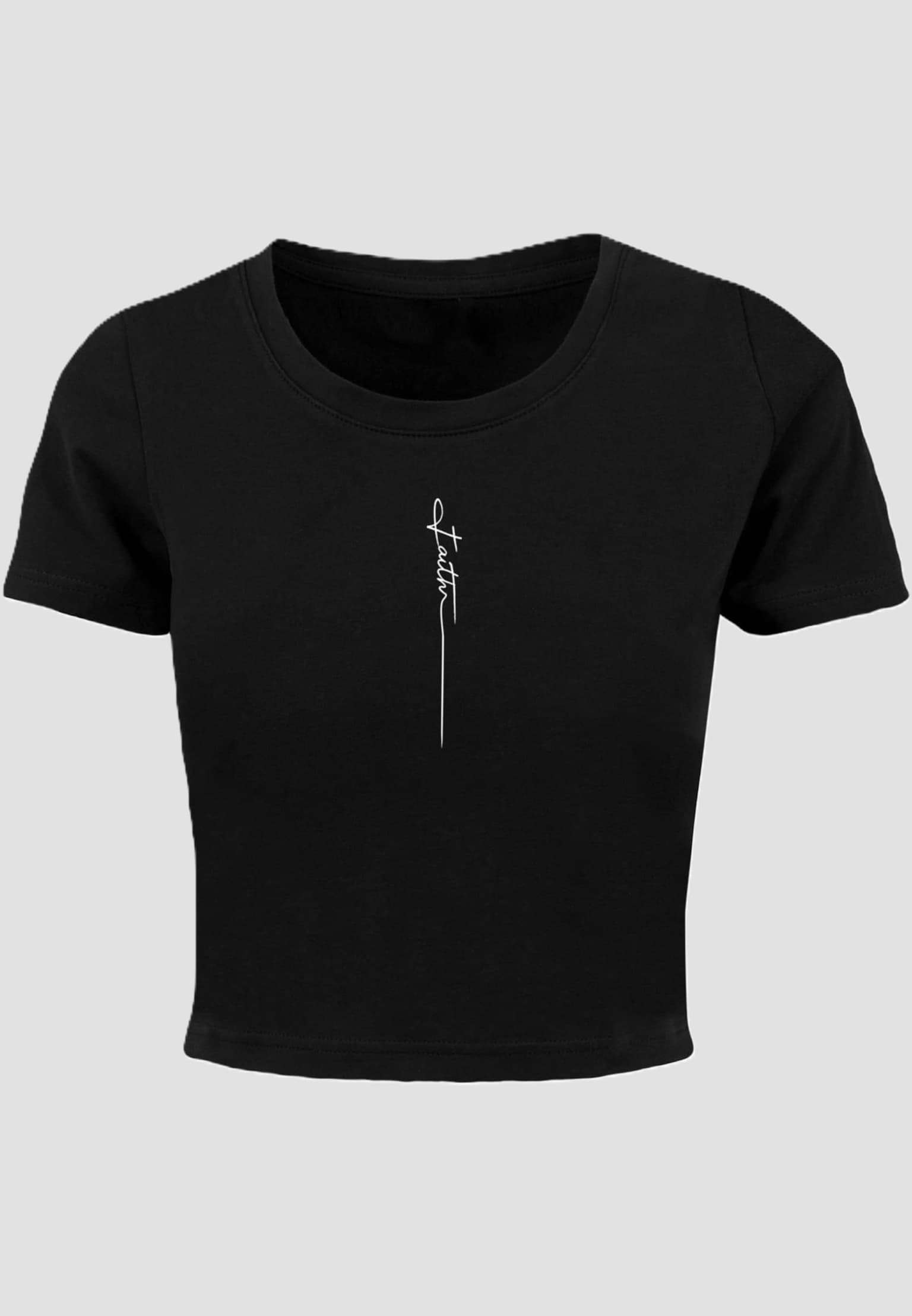 Merchcode Ladies Faith Cropped Tee – Bild 3