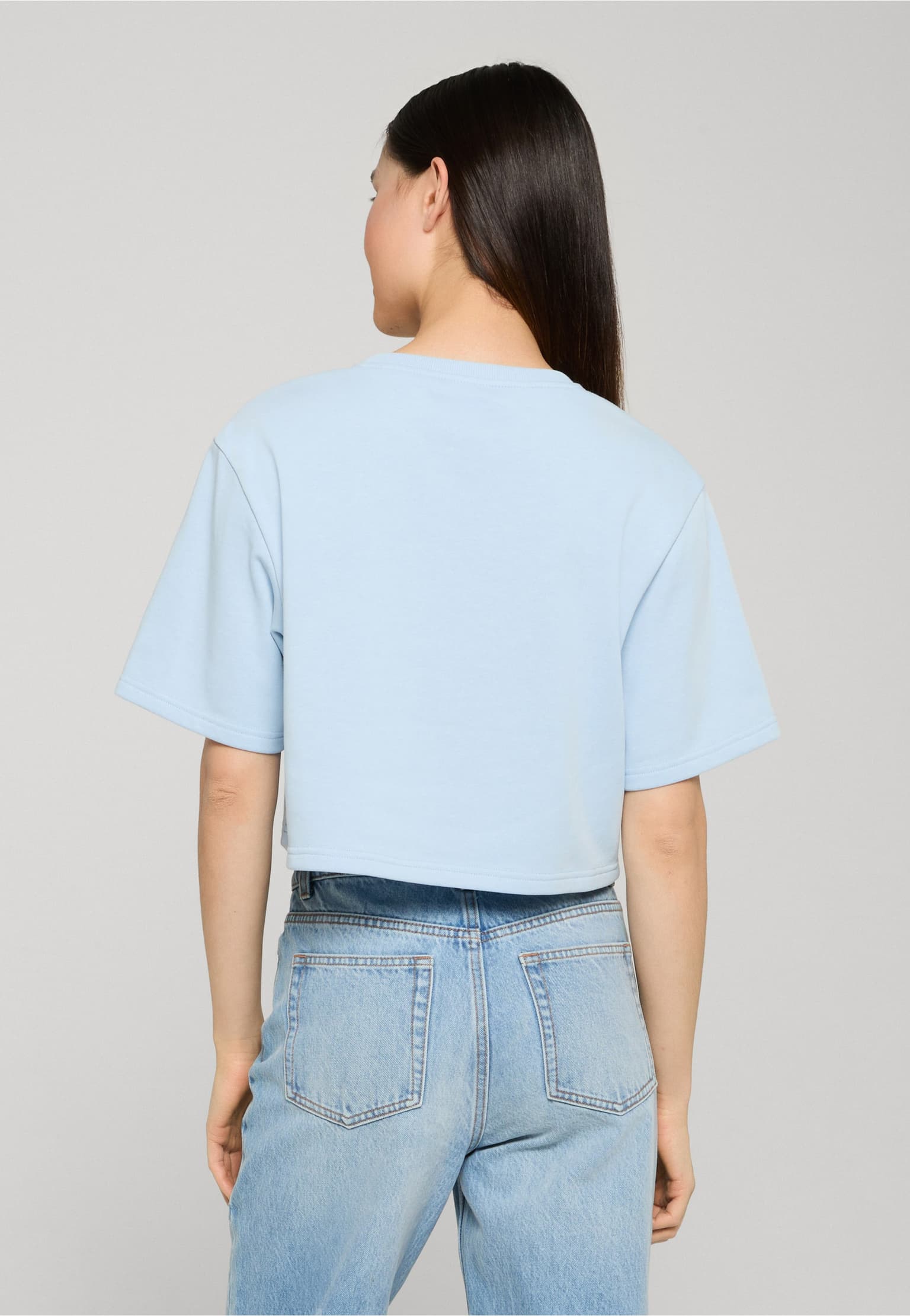 Urban Classics Ladies Light Terry Cropped Tee – Bild 2