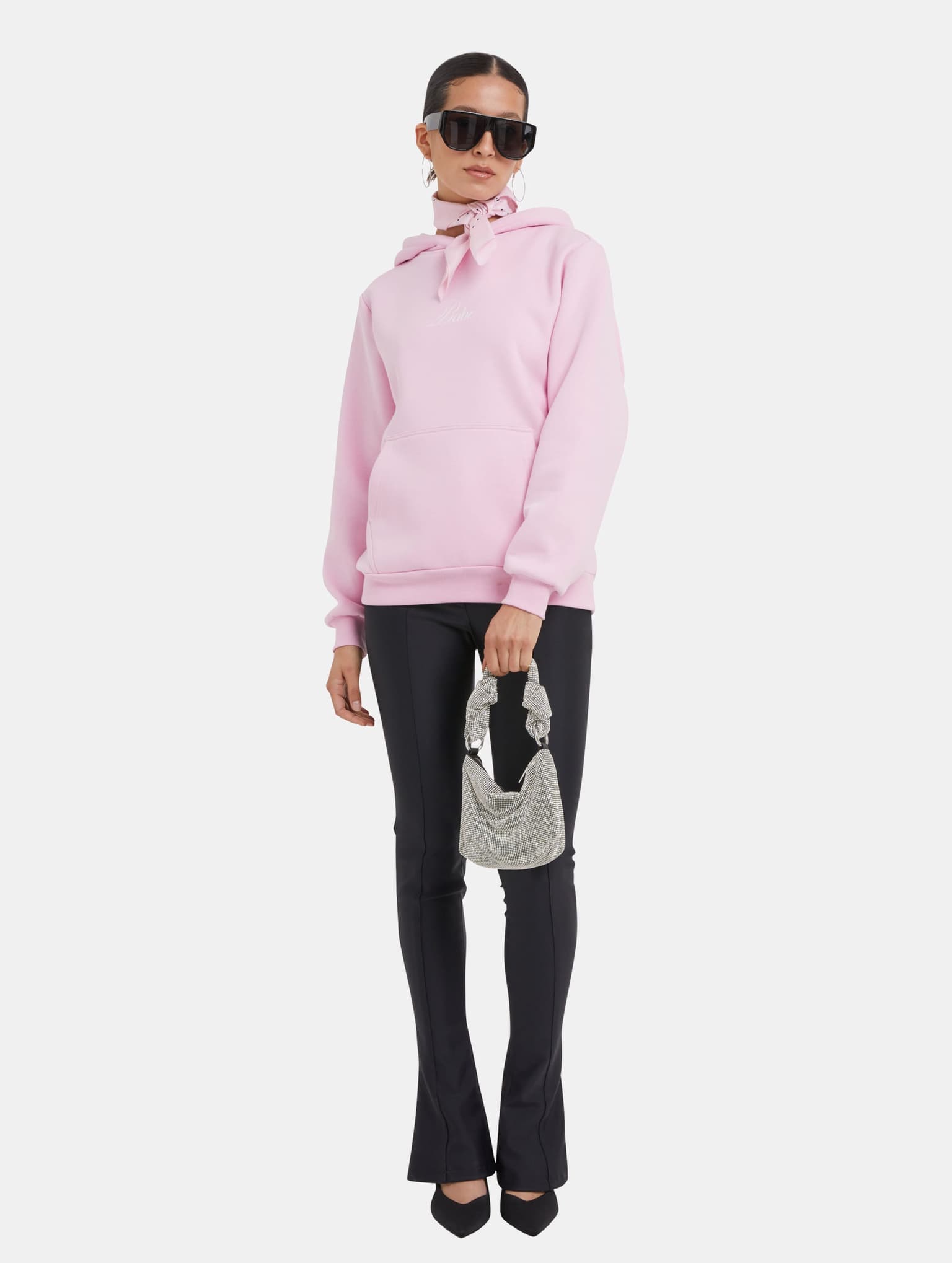 Miss Tee Babe Wording Ladies Fluffy Hoody – Bild 4