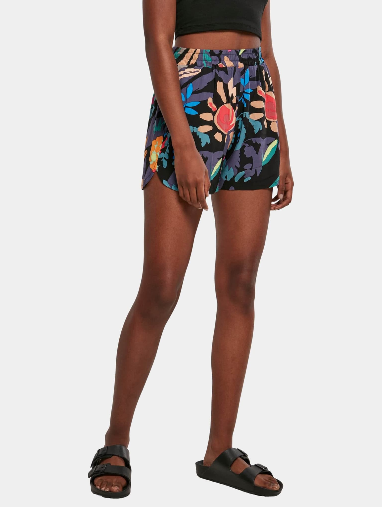 Urban Classics Ladies AOP Viscose Resort Short