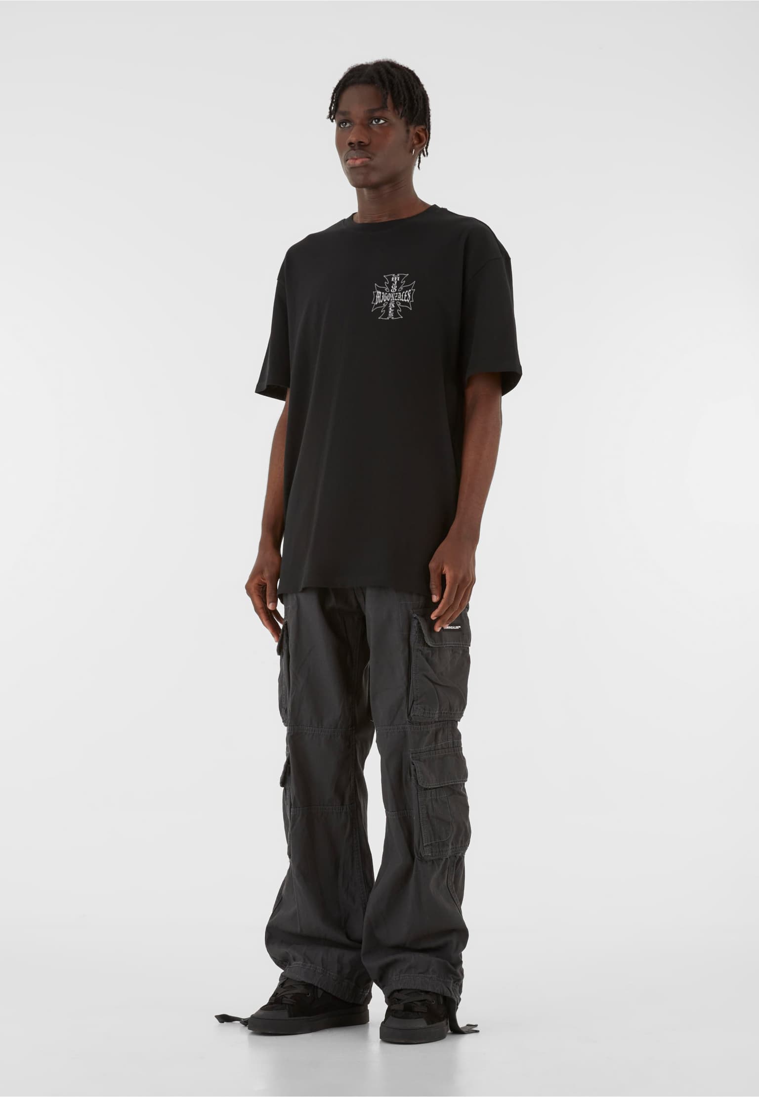 MJ Gonzales MJG Heavy Oversized Tee - Iron Cross – Bild 4