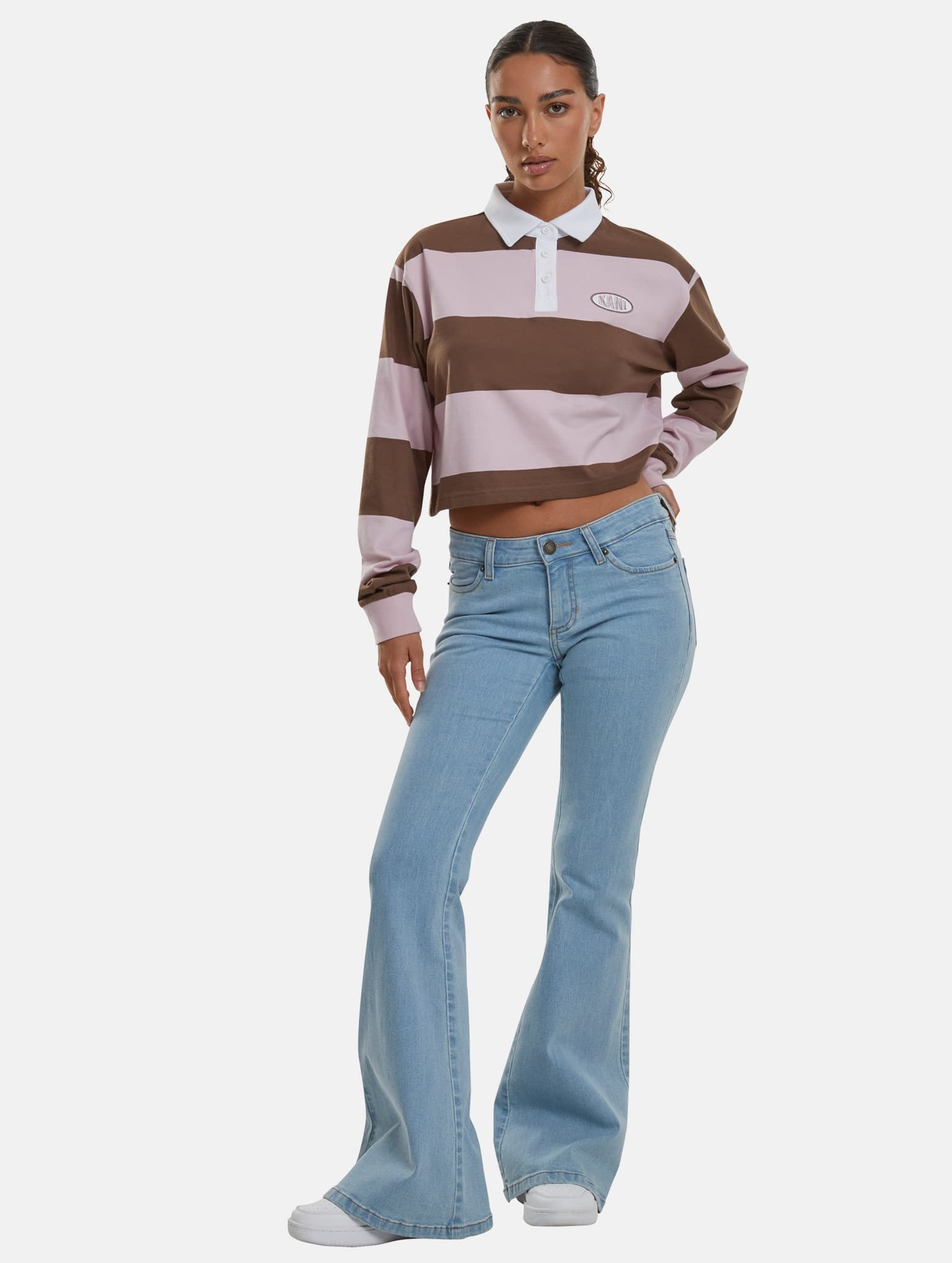Karl Kani Woven Signature Crop Striped Rugby Longsleeve – Bild 4