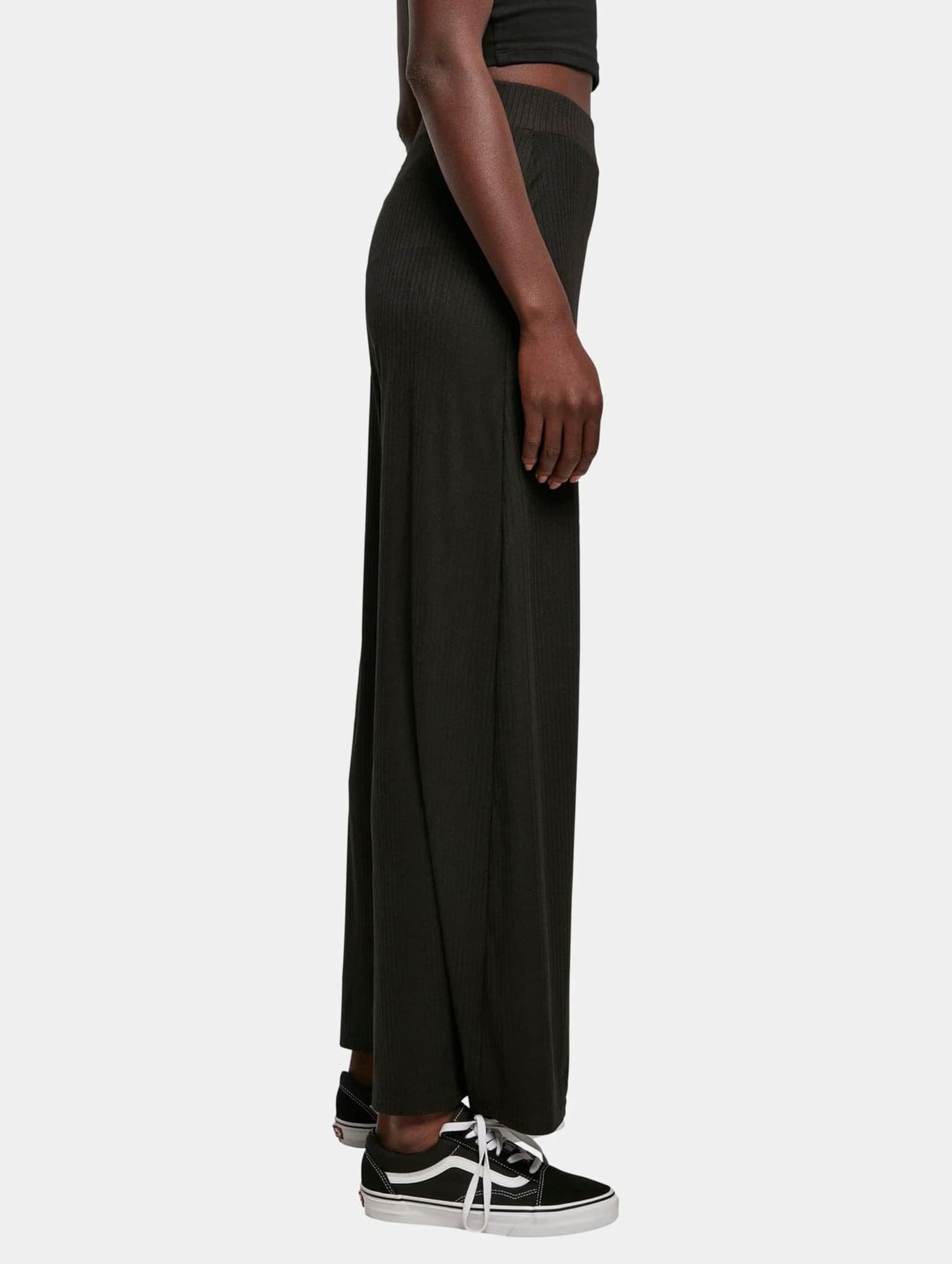 Urban Classics Ladies Rib Jersey Wide Leg Pants – Bild 4