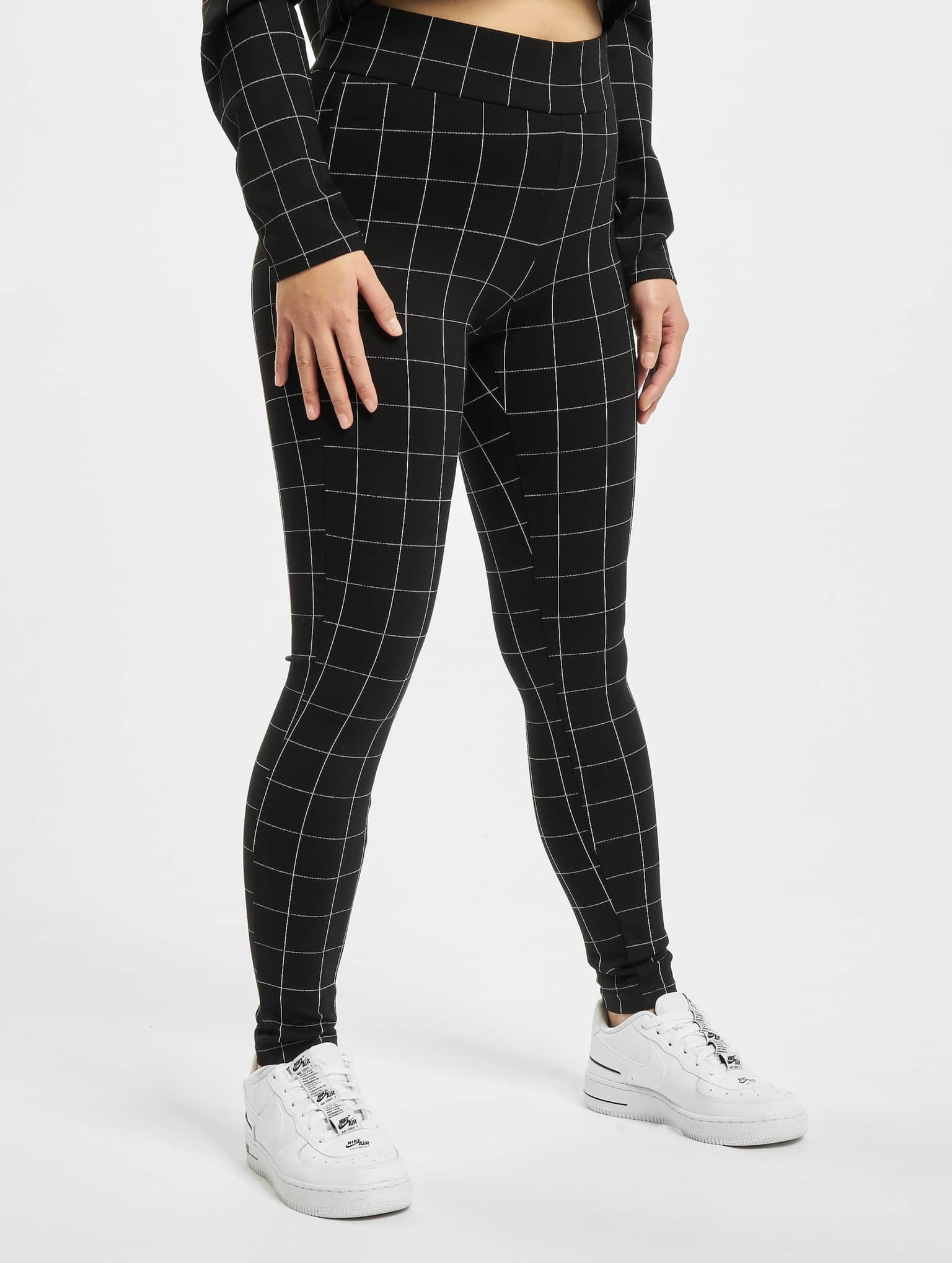 Urban Classics Ladies Check High Waist Leggings