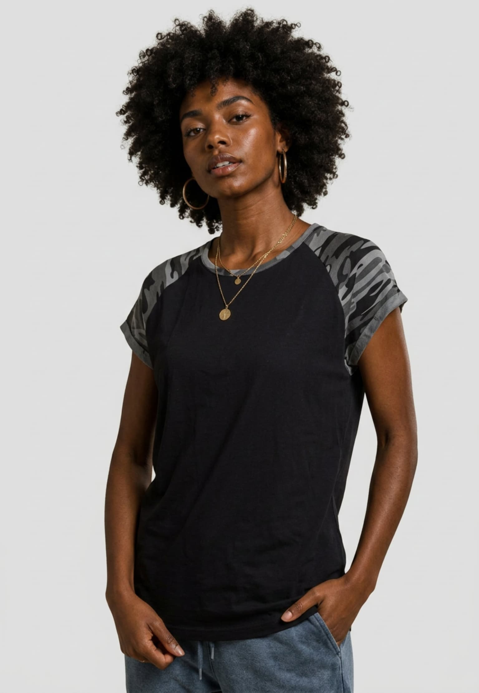 Urban Classics Ladies Contrast Raglan Tee