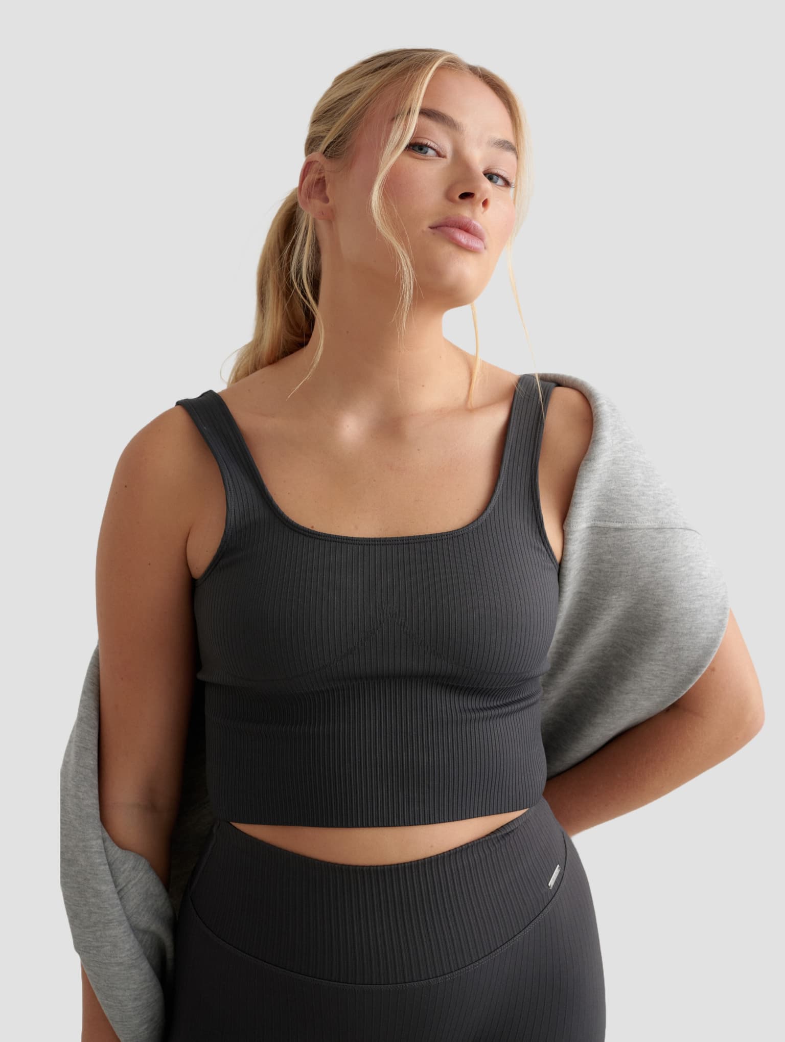 aimn aim'n Ribbed Seamless Shaping Bralette