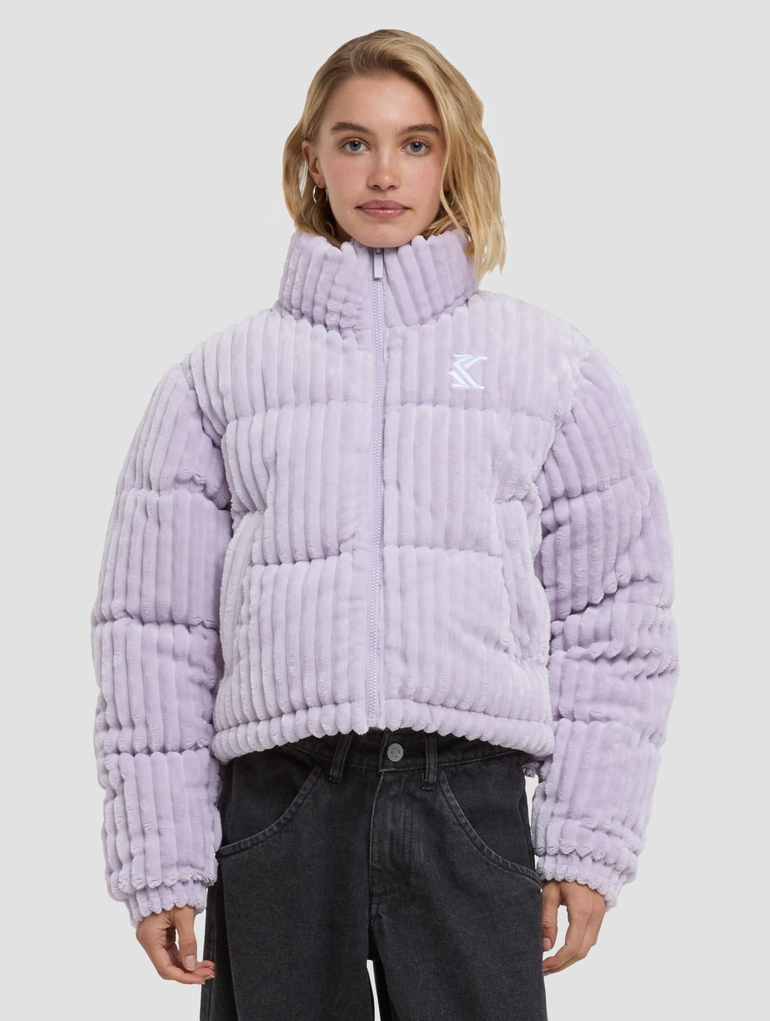 Karl Kani Original Fuzzy Corduroy Short Puffer Jacket – Bild 3