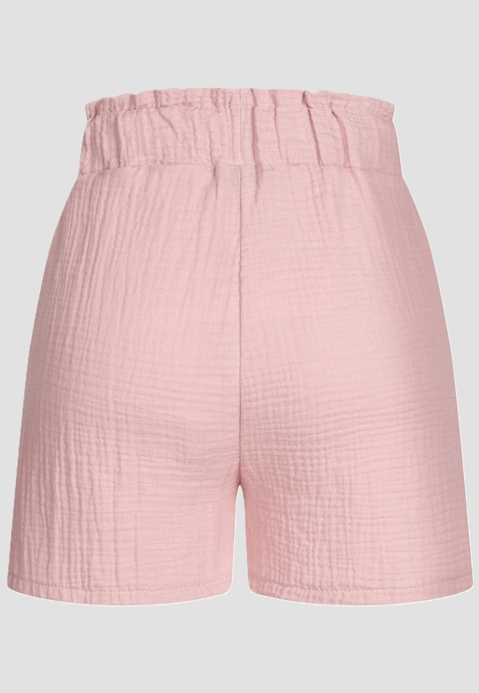 Cloud5ive Damen Musselin Short mit Bindegürtel – Bild 4