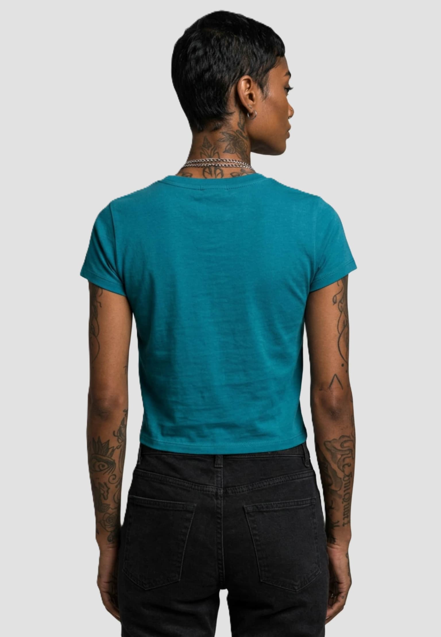 Urban Classics Ladies Stretch Jersey Cropped Tee – Bild 2