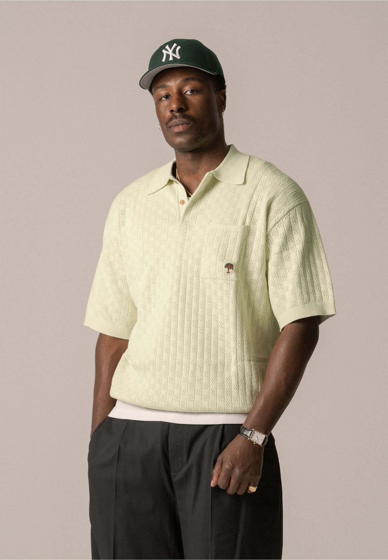 BLKVIS Pointelle Knit Polo