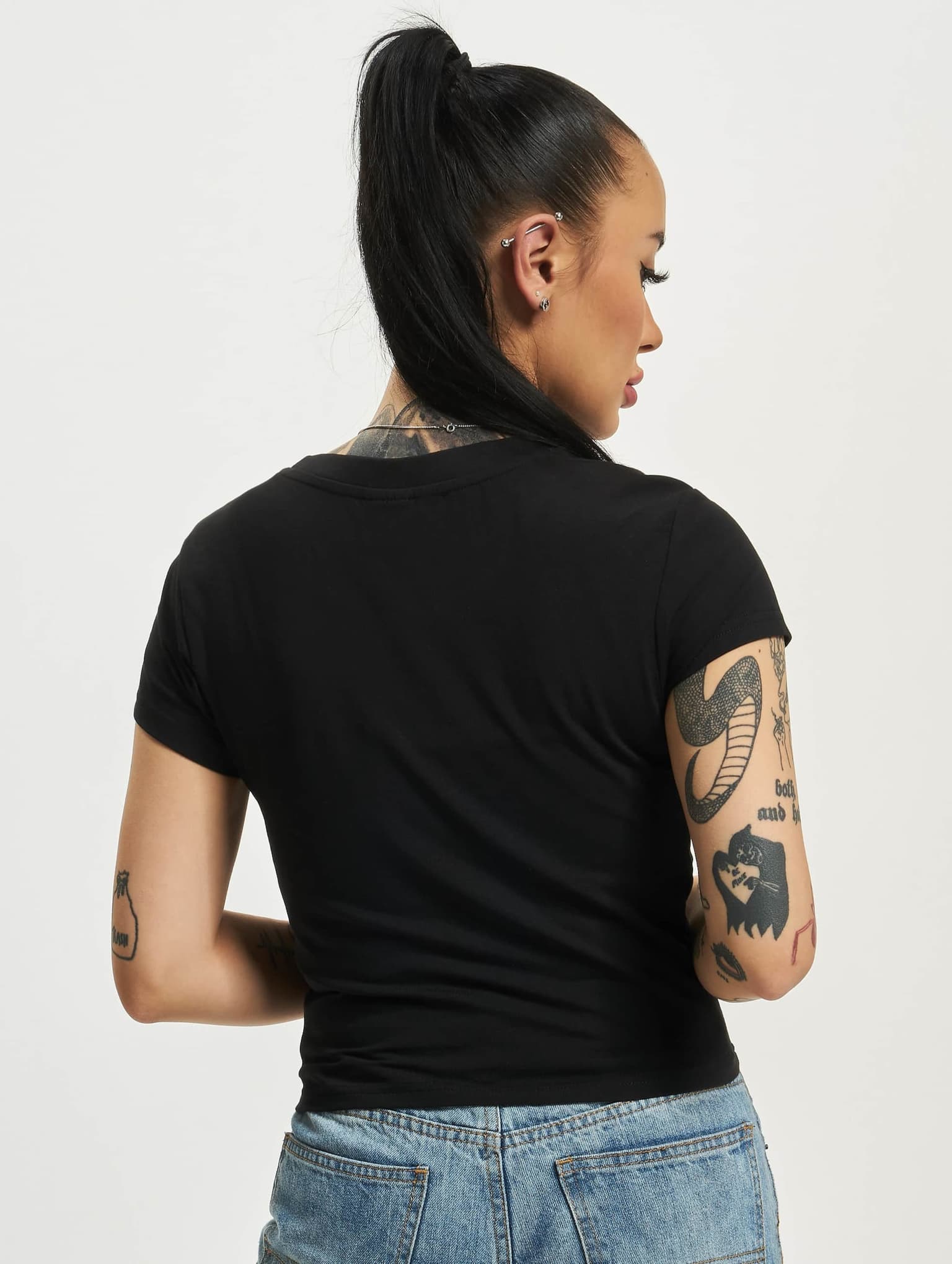 Urban Classics Ladies Stretch Jersey Cropped Tee – Bild 2