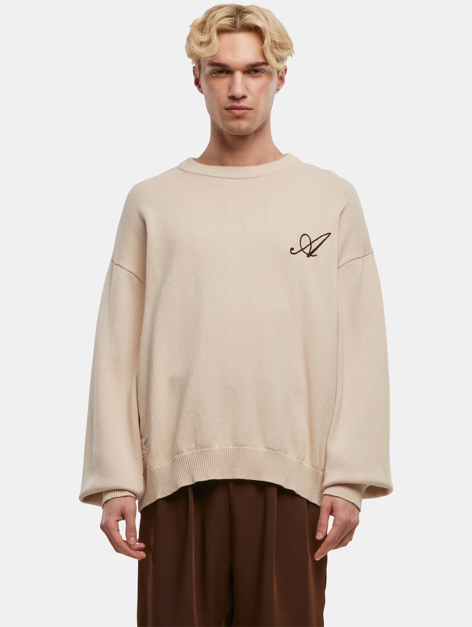 Another Cotton Lab Logo Mesh Knit Sweater