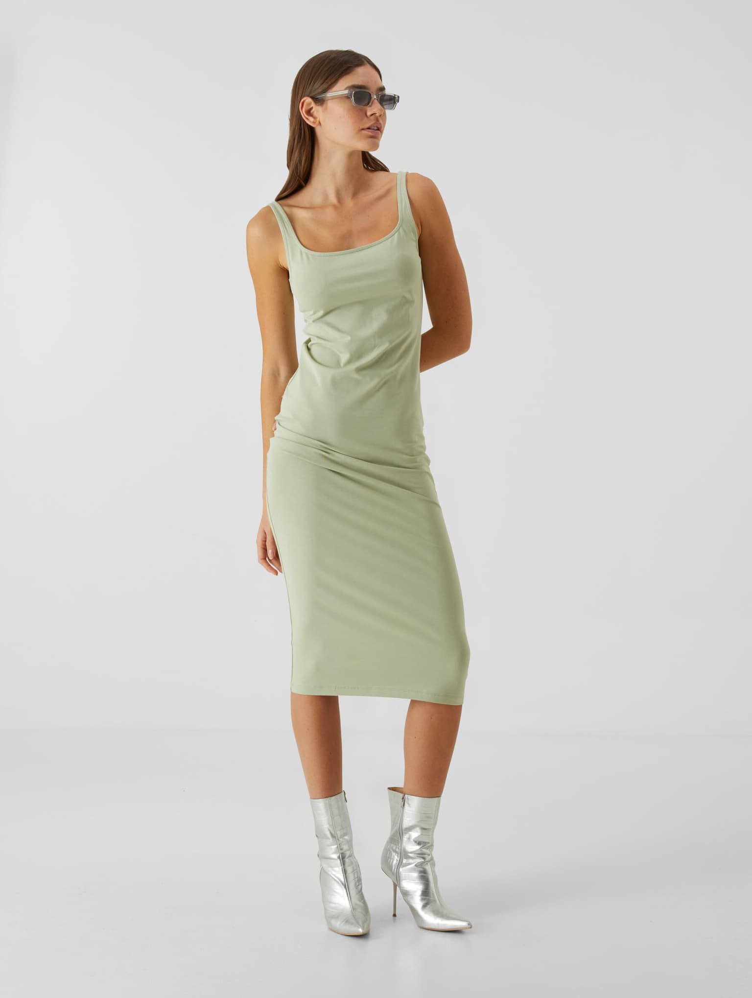Urban Classics Ladies Basic Long Cotton Jersey Dress – Bild 4