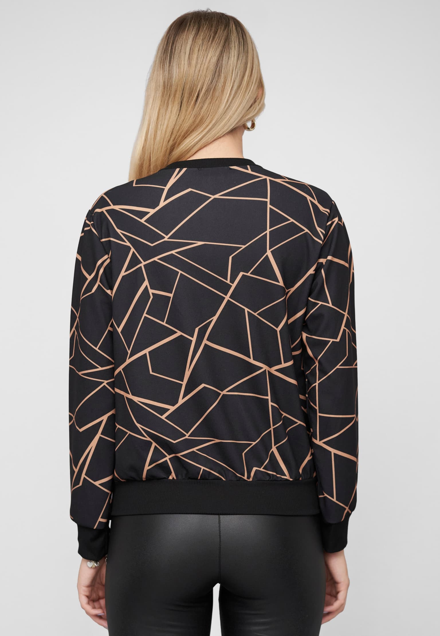 Cloud5ive Blouson Bomber-Jacket with zick zack print – Bild 2
