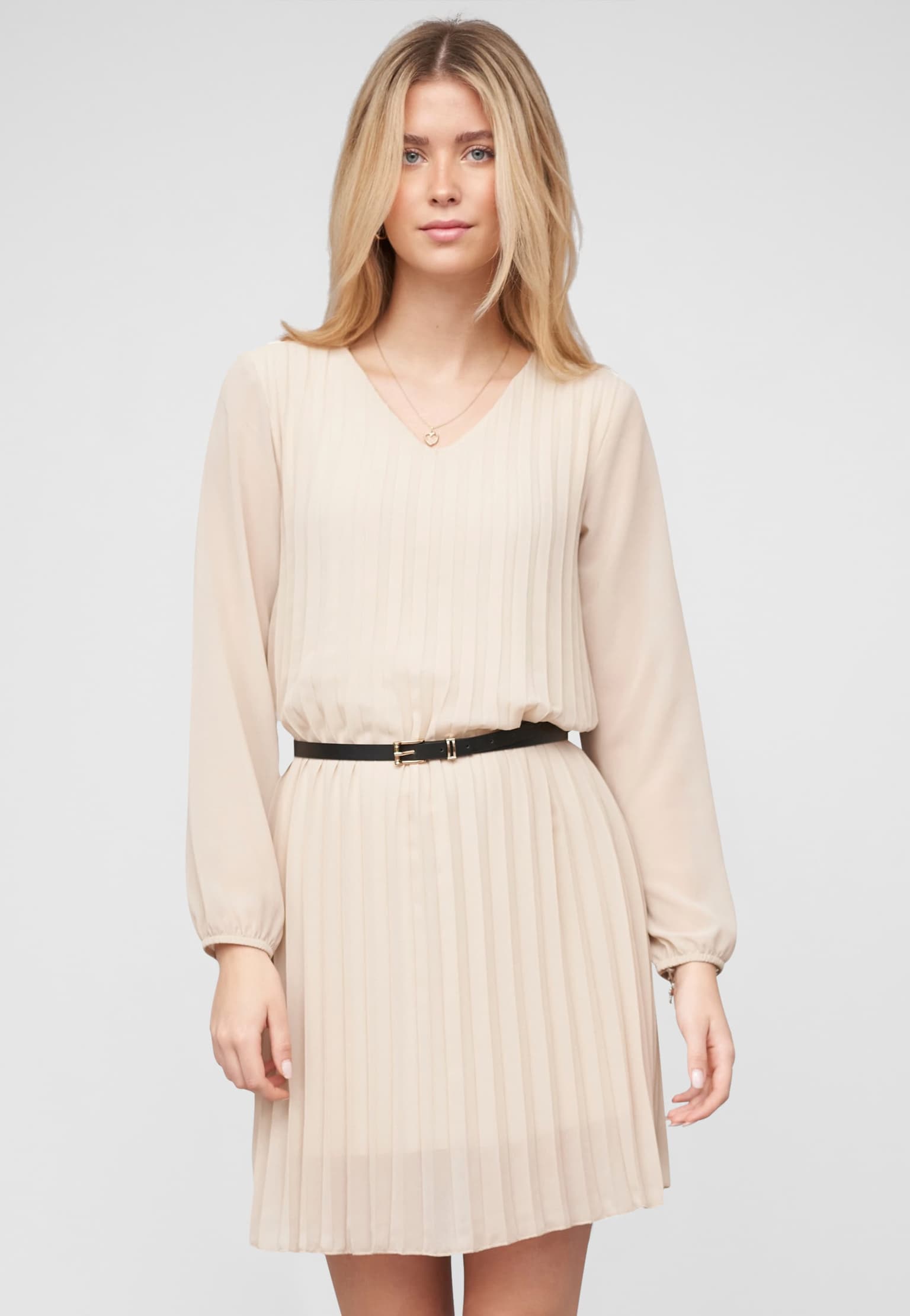 Cloud5ive Cloud 5ive Pleated Dress with belt