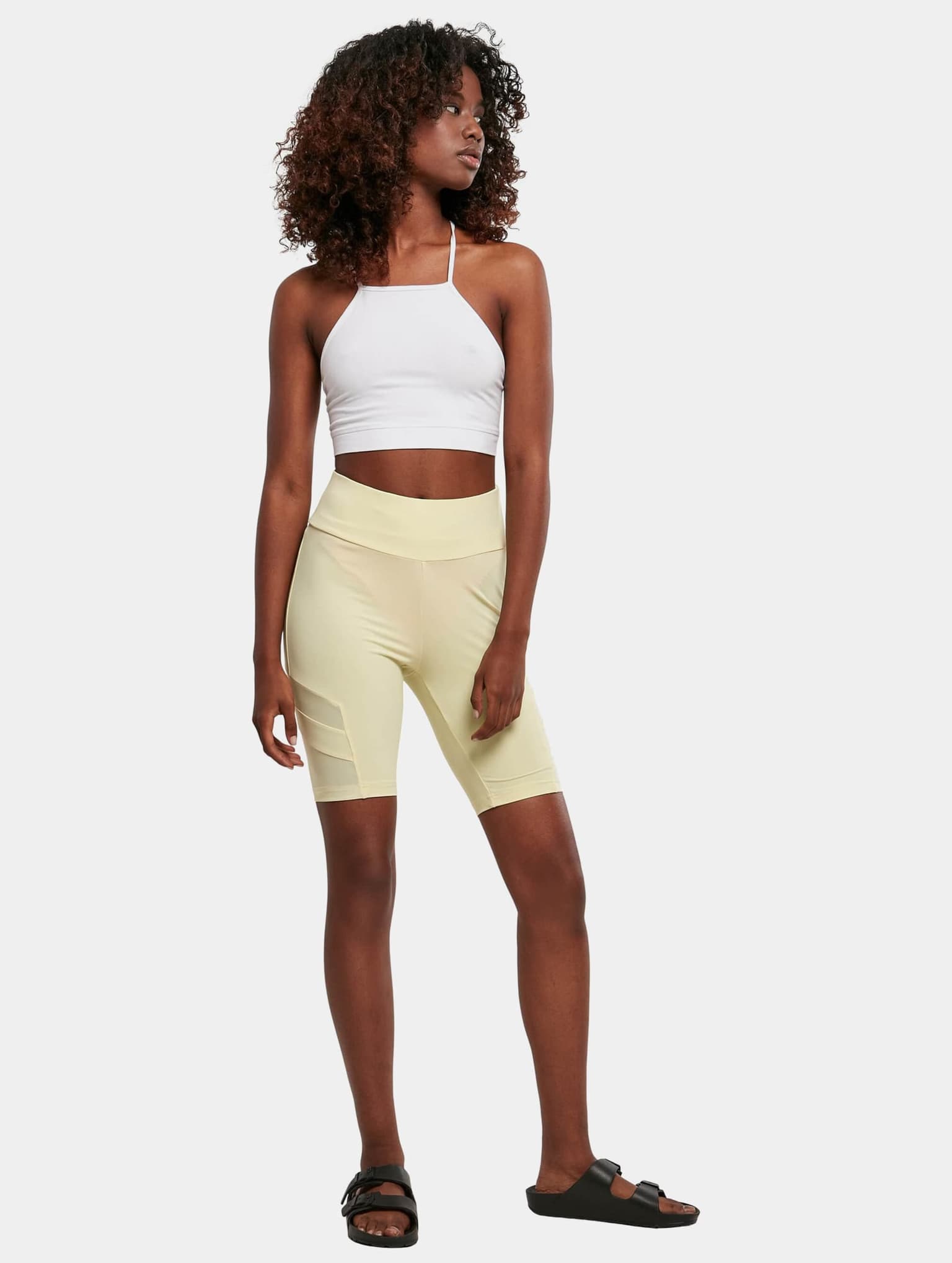 Urban Classics Ladies High Waist Tech Mesh Cycle Short – Bild 4