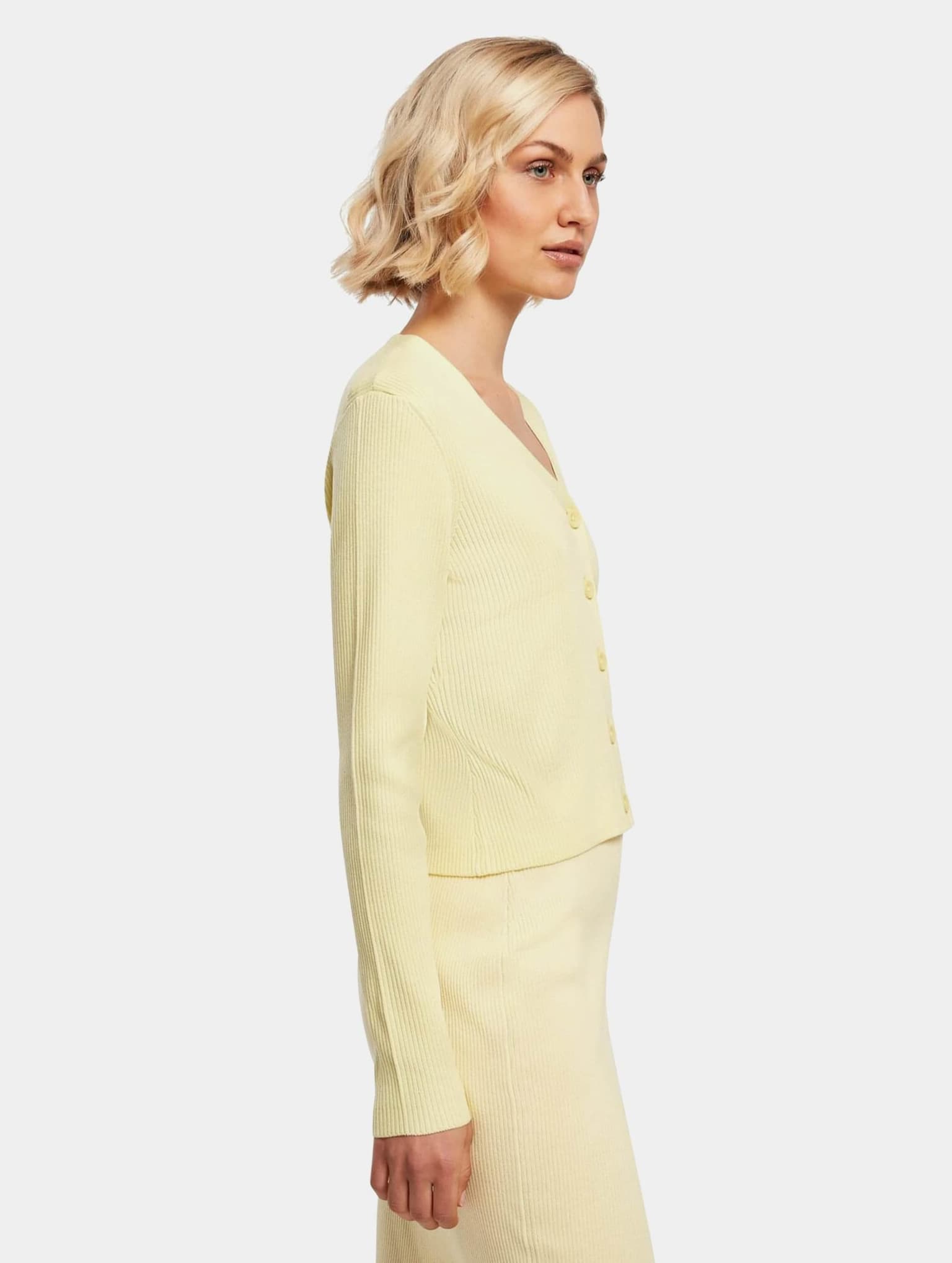 Urban Classics Ladies Short Rib Knit Cardigan – Bild 4