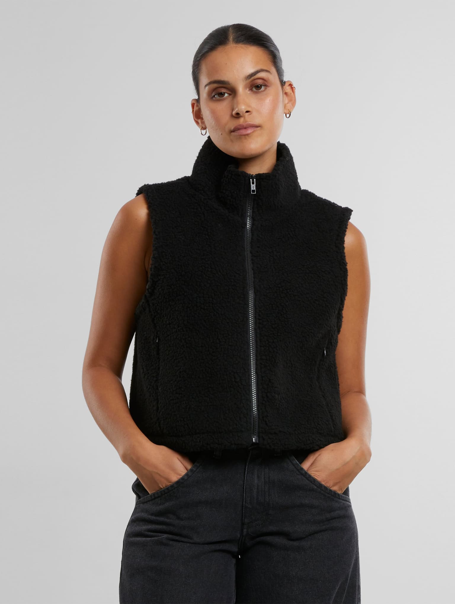 Urban Classics Ladies Short Sherpa Weste