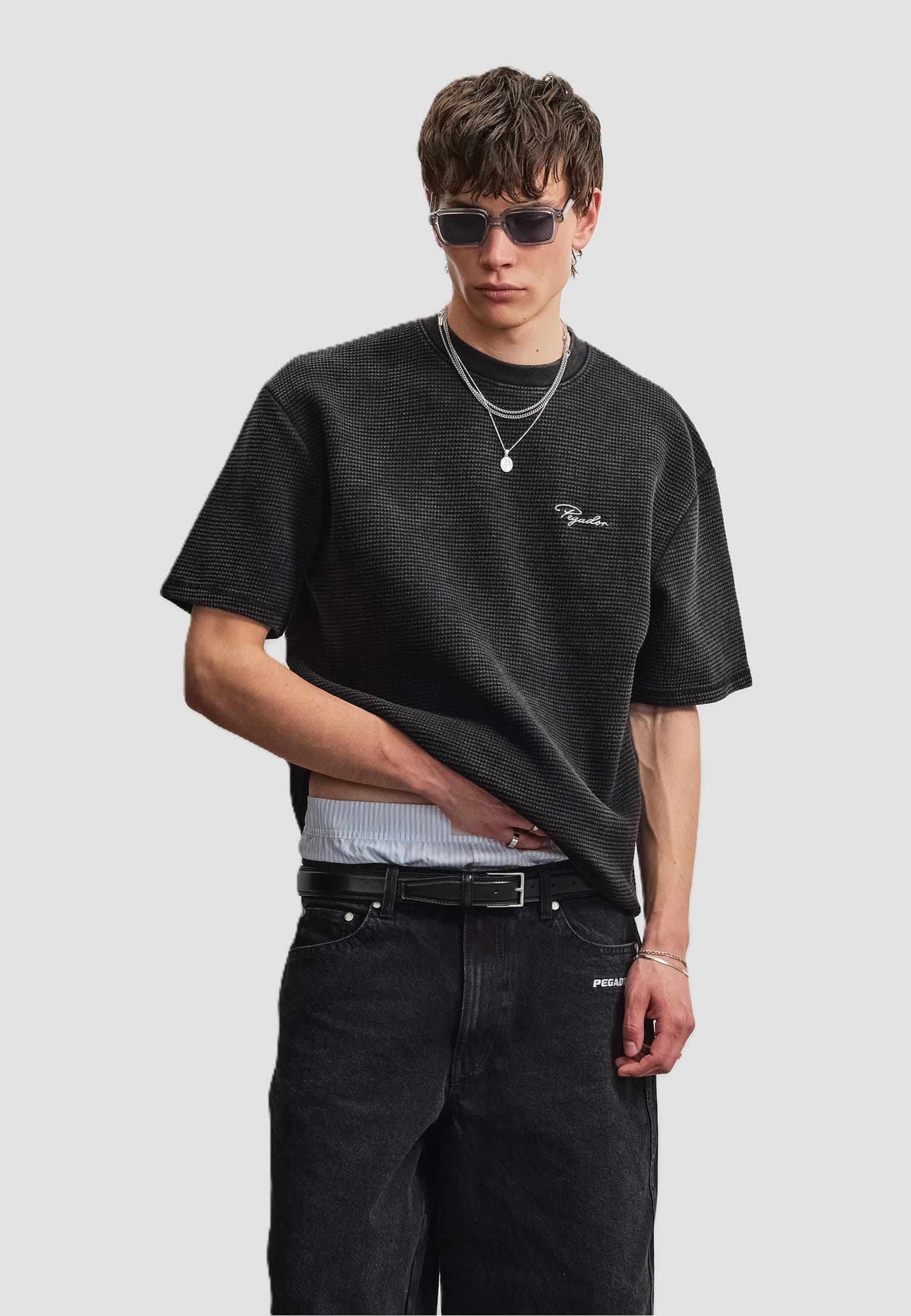 PEGADOR Signar Oversized Waffle Tee