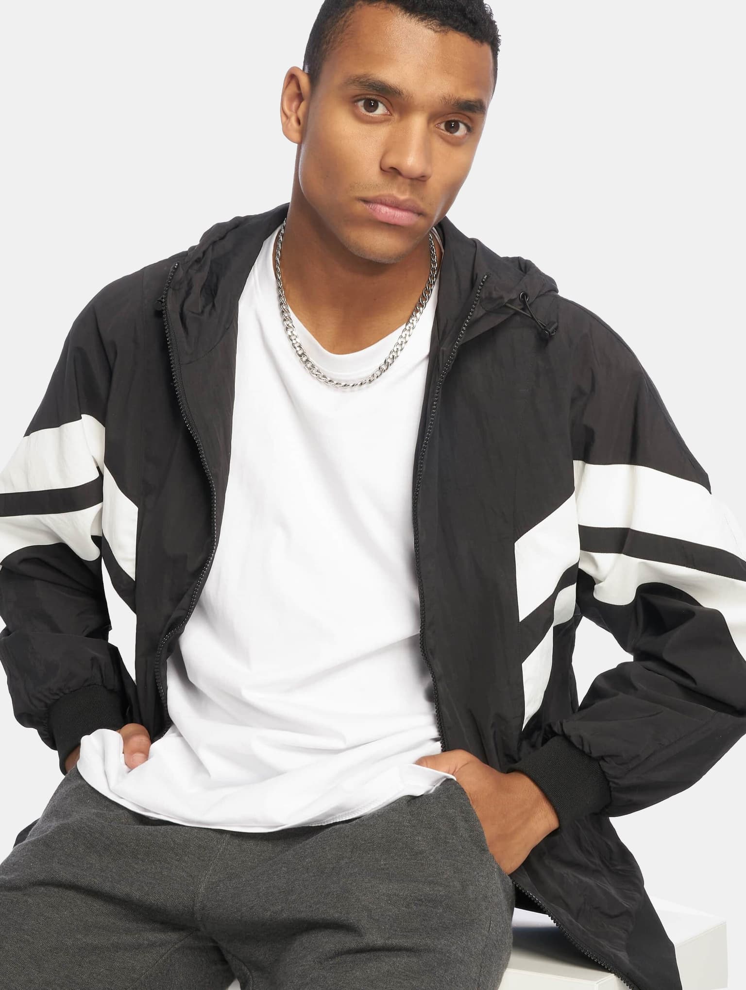 Urban Classics Crinkle Panel Track Jacket