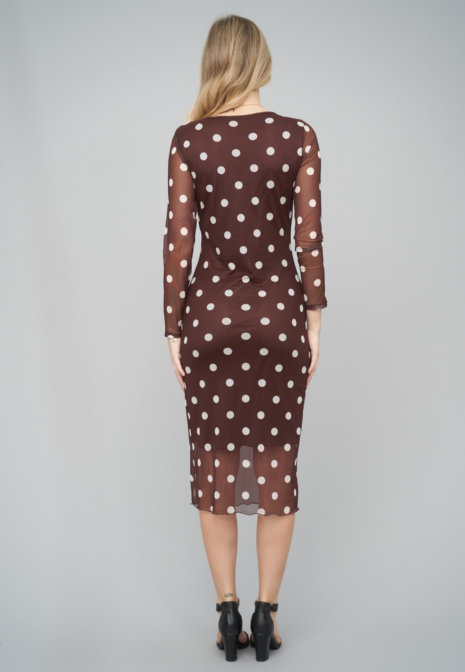 Cloud5ive Long-sleeve Dress Polka Dots – Bild 2