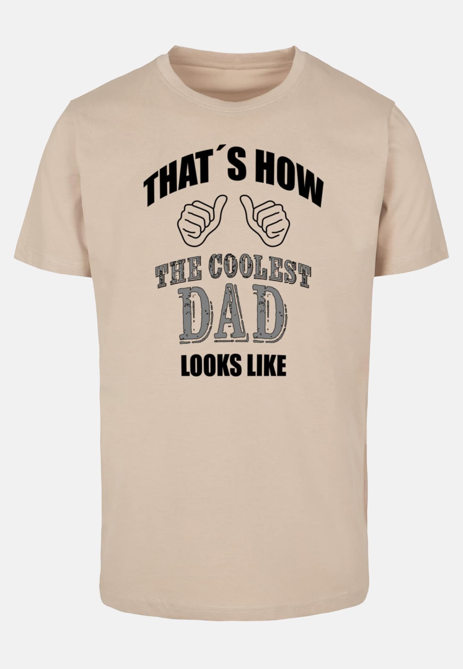 Merchcode POD Coolest Dad T-Shirt Round Neck – Bild 3