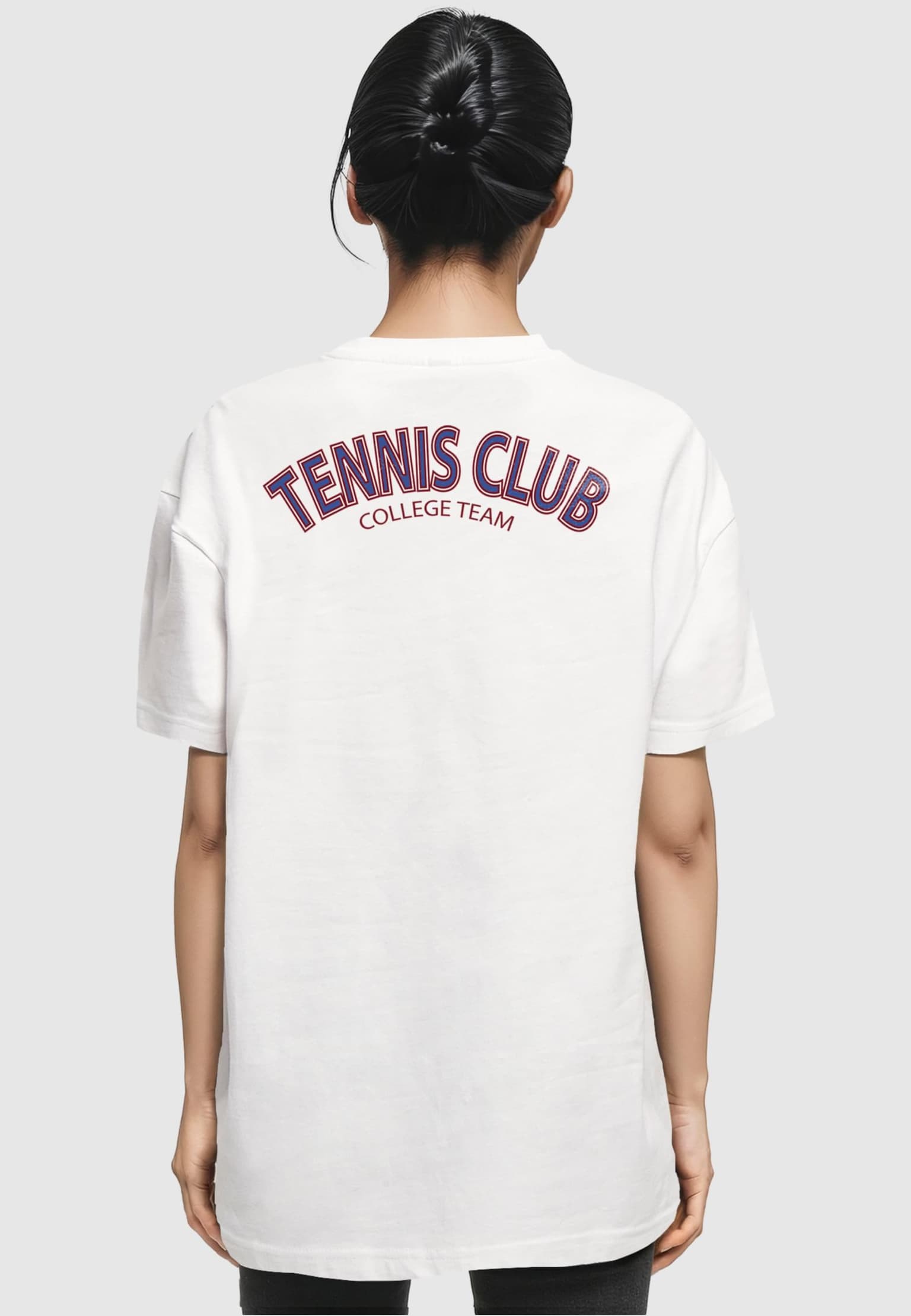 Merchcode POD Ladies College Club Boyfriend Tee – Bild 2