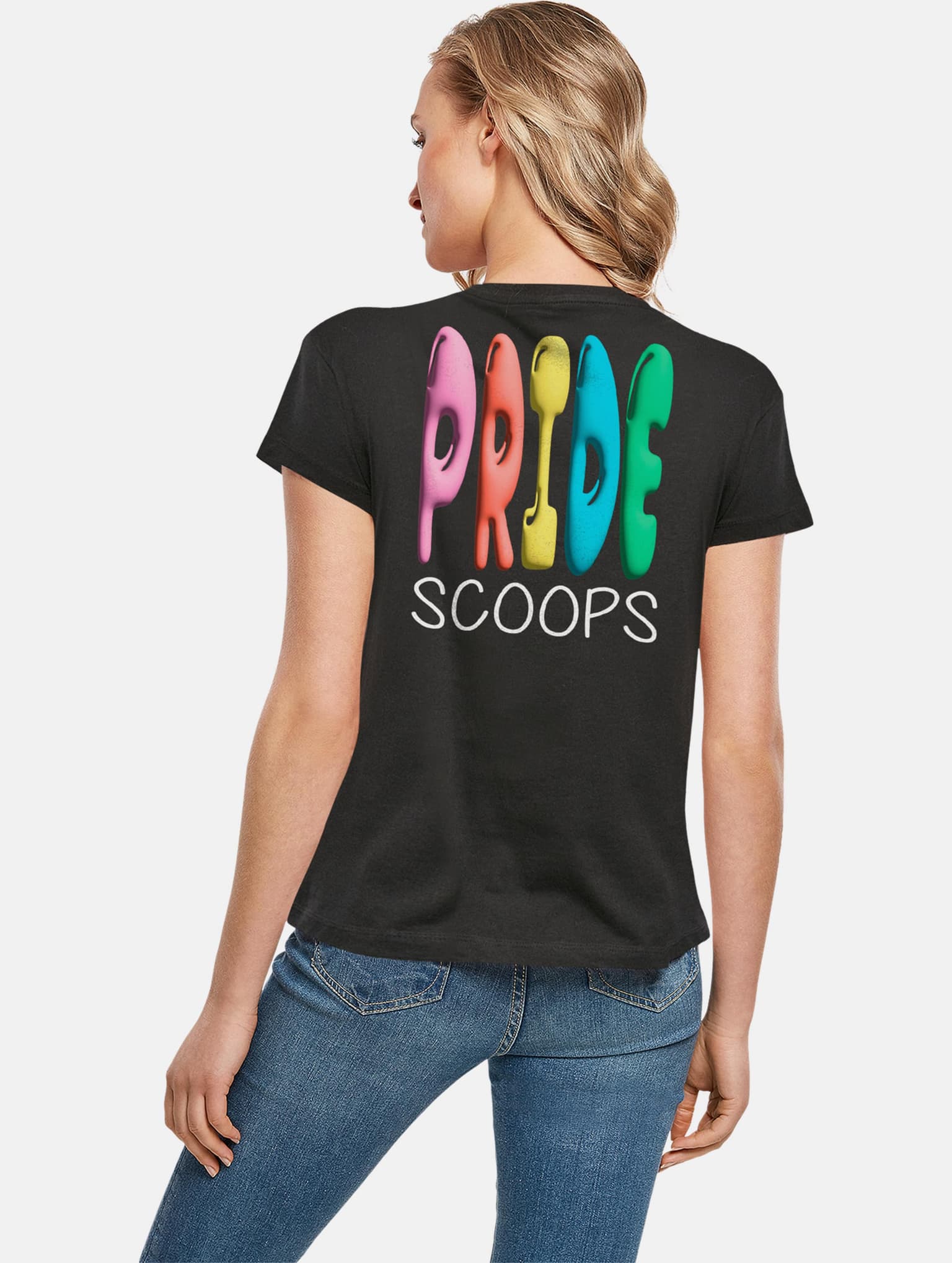 Merchcode Ladies Pride Scoops Tee – Bild 2