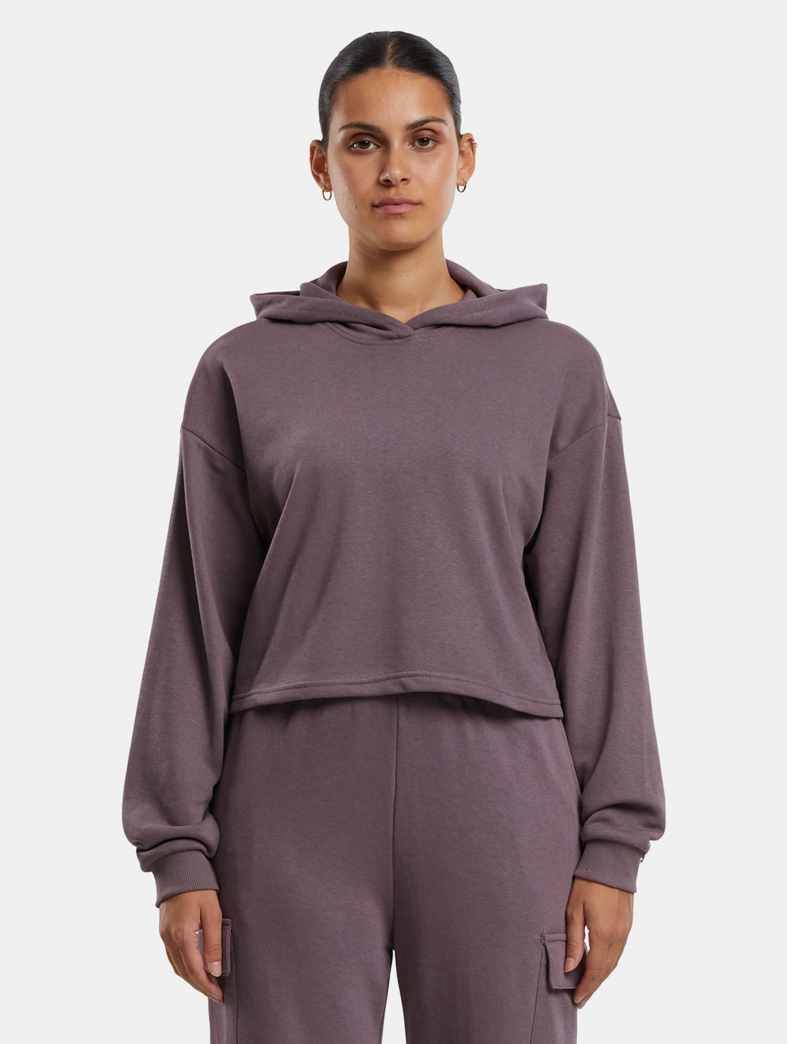 Urban Classics Ladies Oversized Cropped Light Terry Hoodie – Bild 3