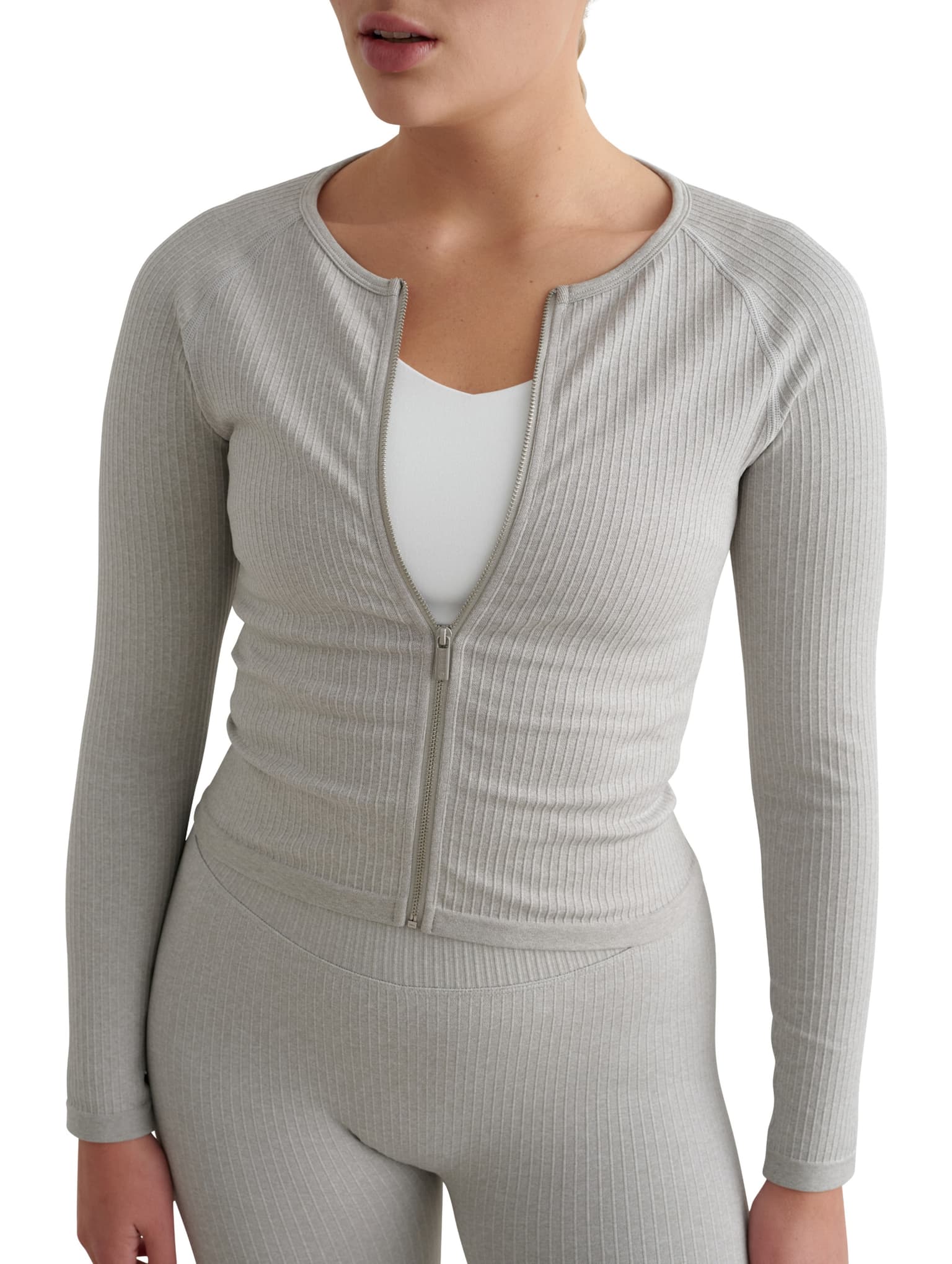 AIMN Ribbed Seamless Zip Jacket – Bild 4