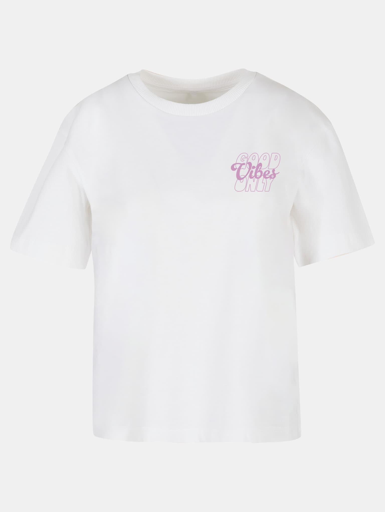 Miss Tee Good Vibes Wording Puff Print – Bild 3